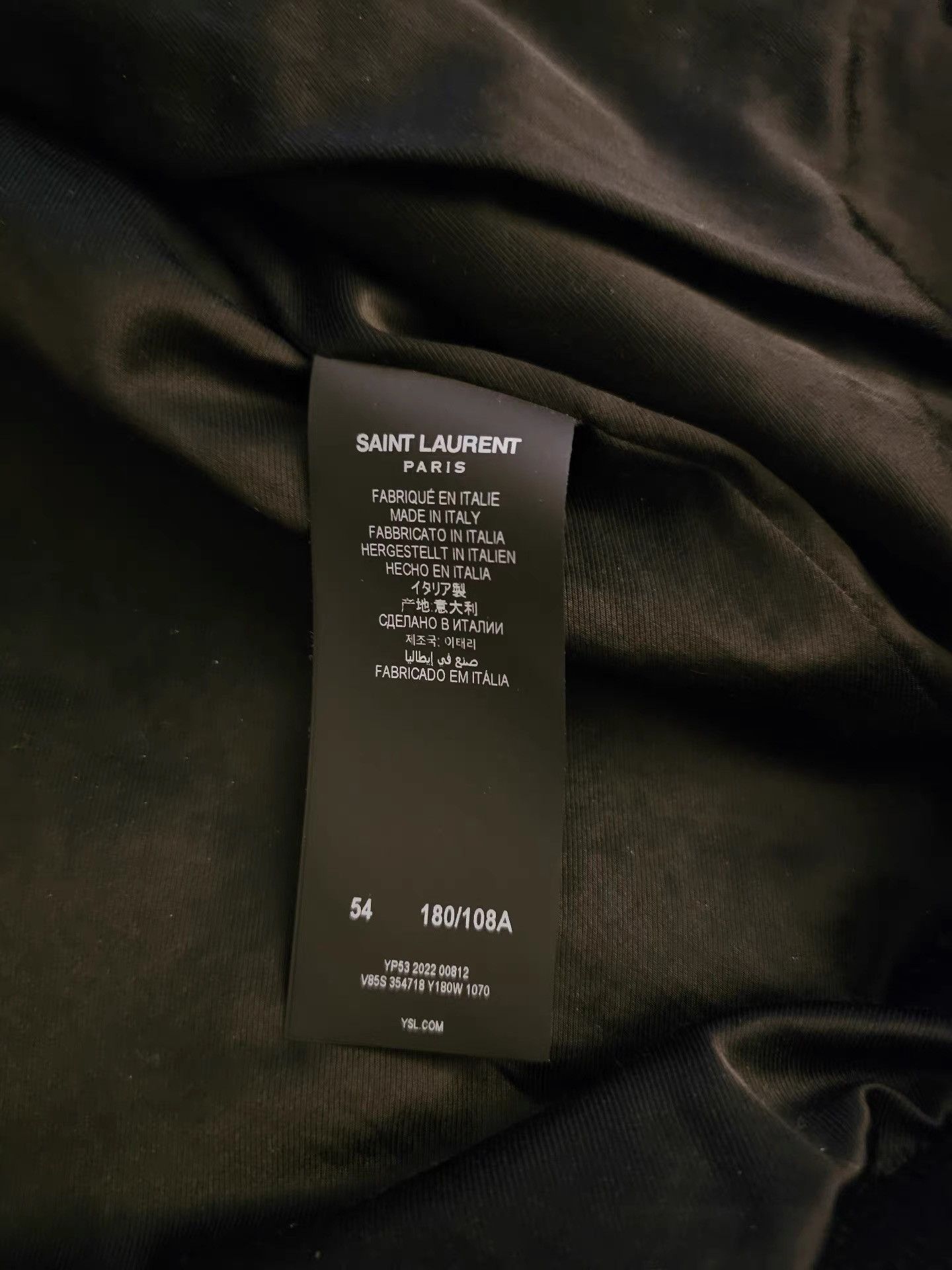 Saint Laurent Paris Saint Laurent Paris Men's Jacket K30 Size US L / EU 52-54 / 3 - 3 Thumbnail