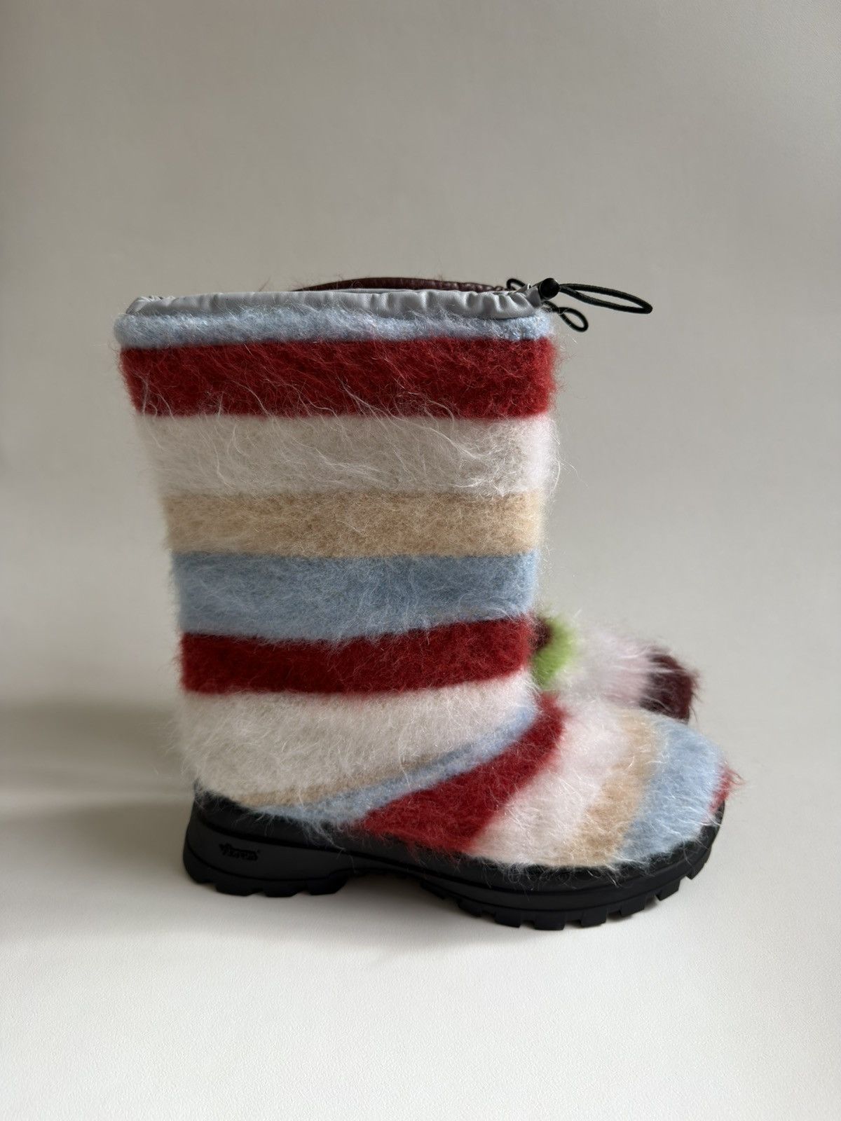Marni Sample Striped Mohair Engineer Boots Size US 10 / EU 43 - 22 Thumbnail