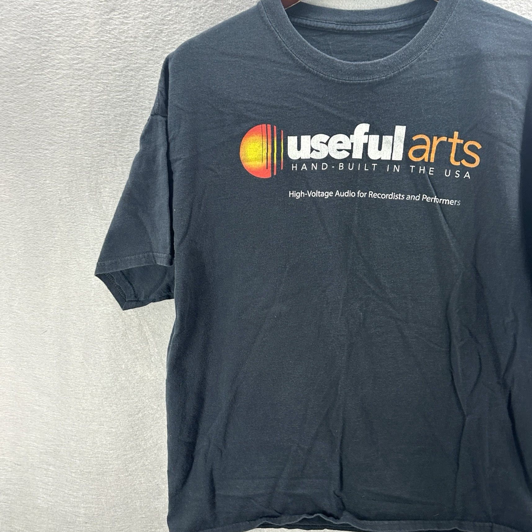 Vintage VINTAGE Useful Arts Shirt Men L Black Cotton Graphic Print 90s Art Classic USA Built Y2k Size US L / EU 52-54 / 3 - 3 Thumbnail