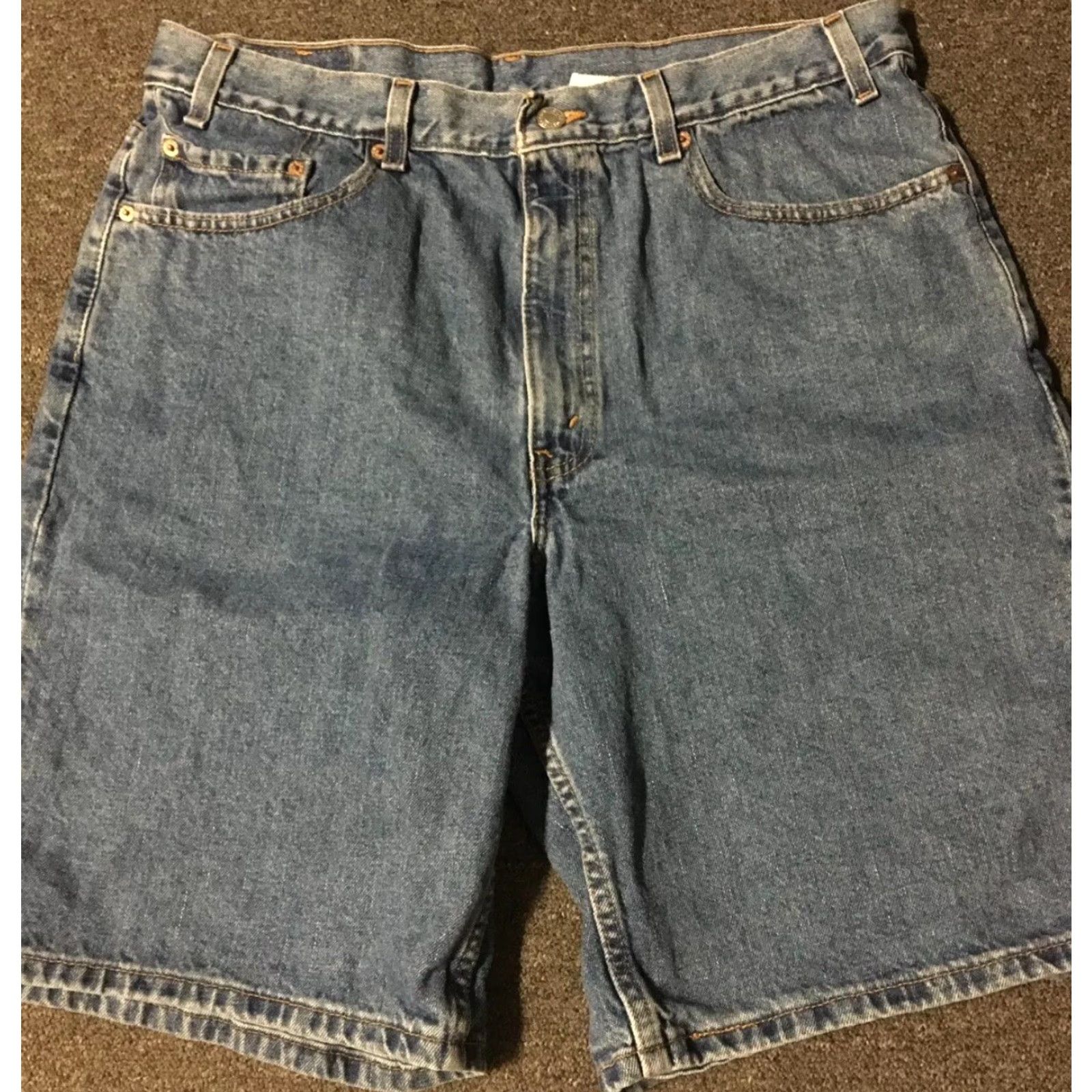 Levi's VINTAGE Levi’s 550 Jean Shorts 90s 34 36 Blue Denim Men USA Sailing Nautical Grunge Rock Outdoor Casual Retro Casual Denim Shorts Mens Size US 34 / EU 50 - 3 Thumbnail