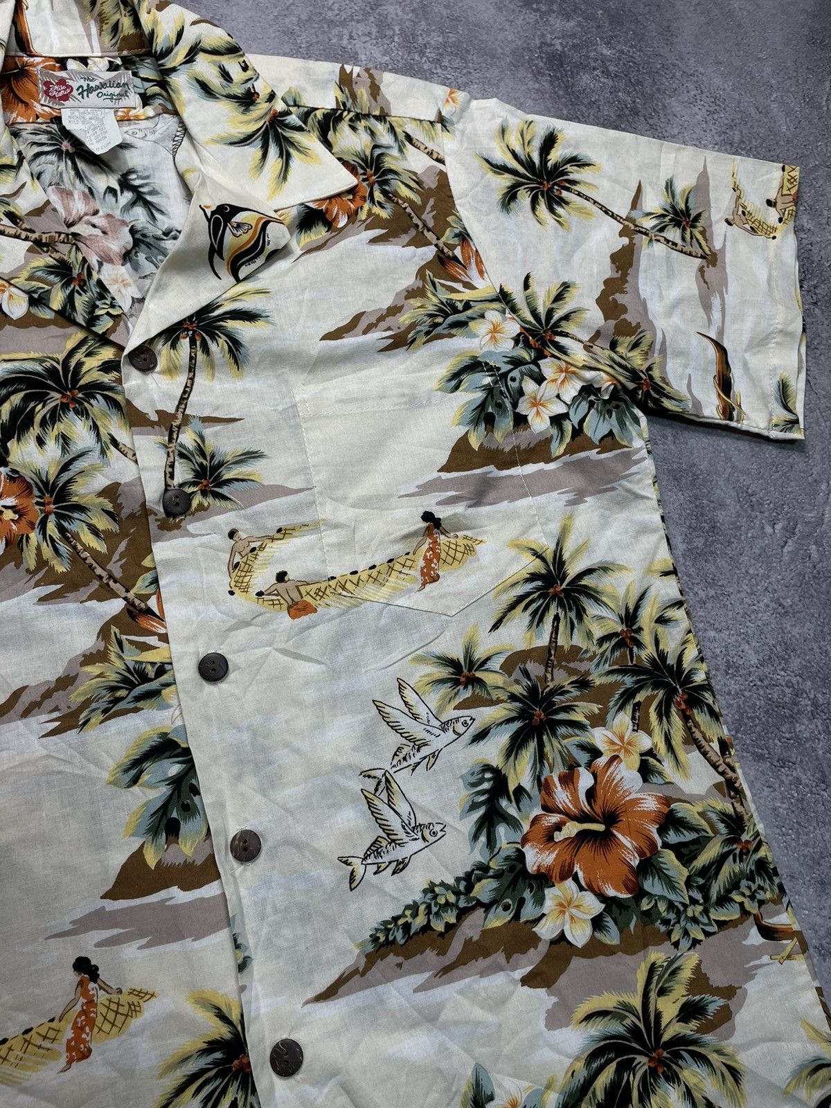 Vintage Archive Vintage Hawaiian Floral Camp Collar M Size US M / EU 48-50 / 2 - 3 Thumbnail