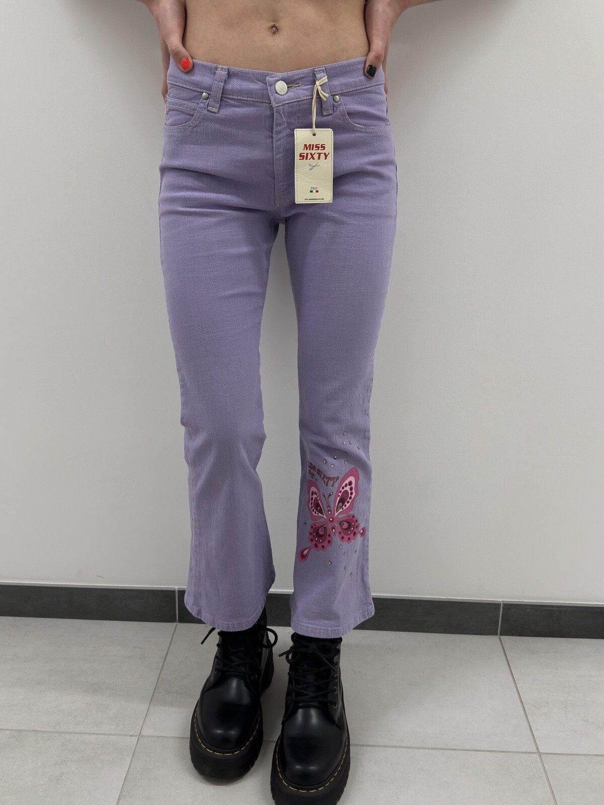 Miss Sixty Miss Sixty Shola Jeans Butterfly Y2K 2000's Cropped Capri Size 27" / US 4 / IT 40 - 1 Thumbnail