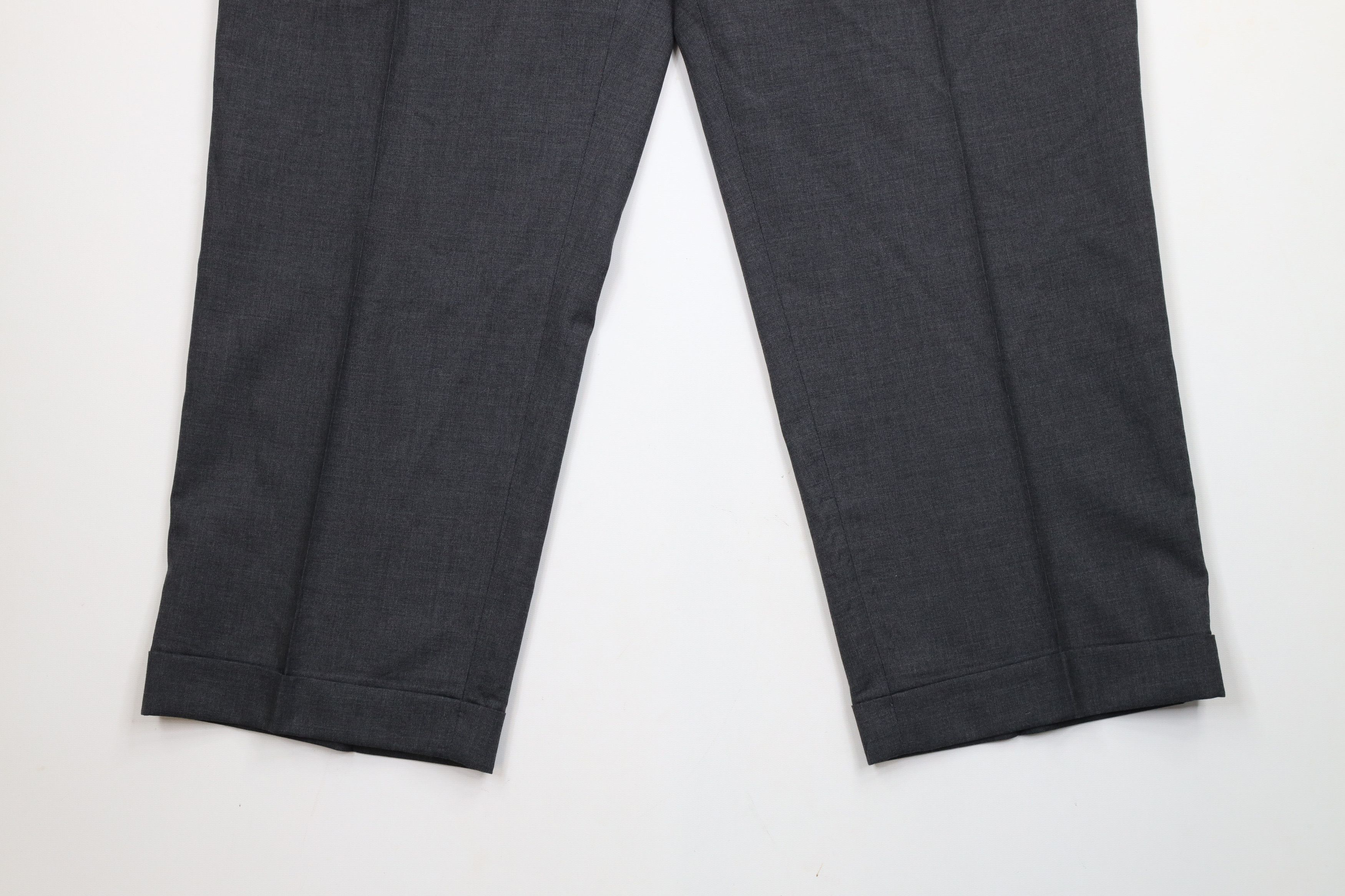 Lands' End × Vintage Vintage 90s Lands End Cuffed Wide Leg Chino Pants Gray Size US 38 / EU 54 - 4 Thumbnail