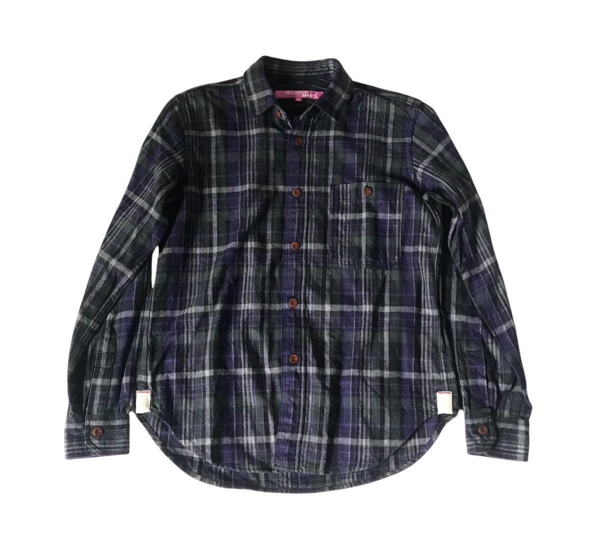Junya Watanabe Junya watanabe cdg man pink AD2011 flannel shirt Size US M / EU 48-50 / 2 - 1 Thumbnail
