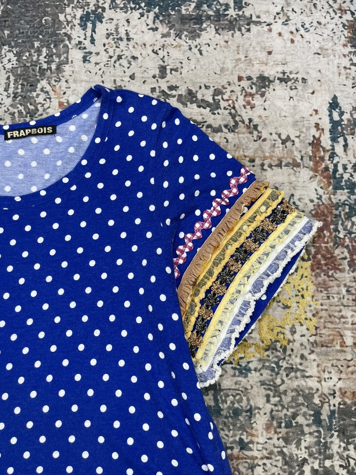 Frapbois Issey Miyake Frapbois Polka Dot Multi Lace Tape Top Size XS / US 0-2 / IT 36-38 - 4 Thumbnail