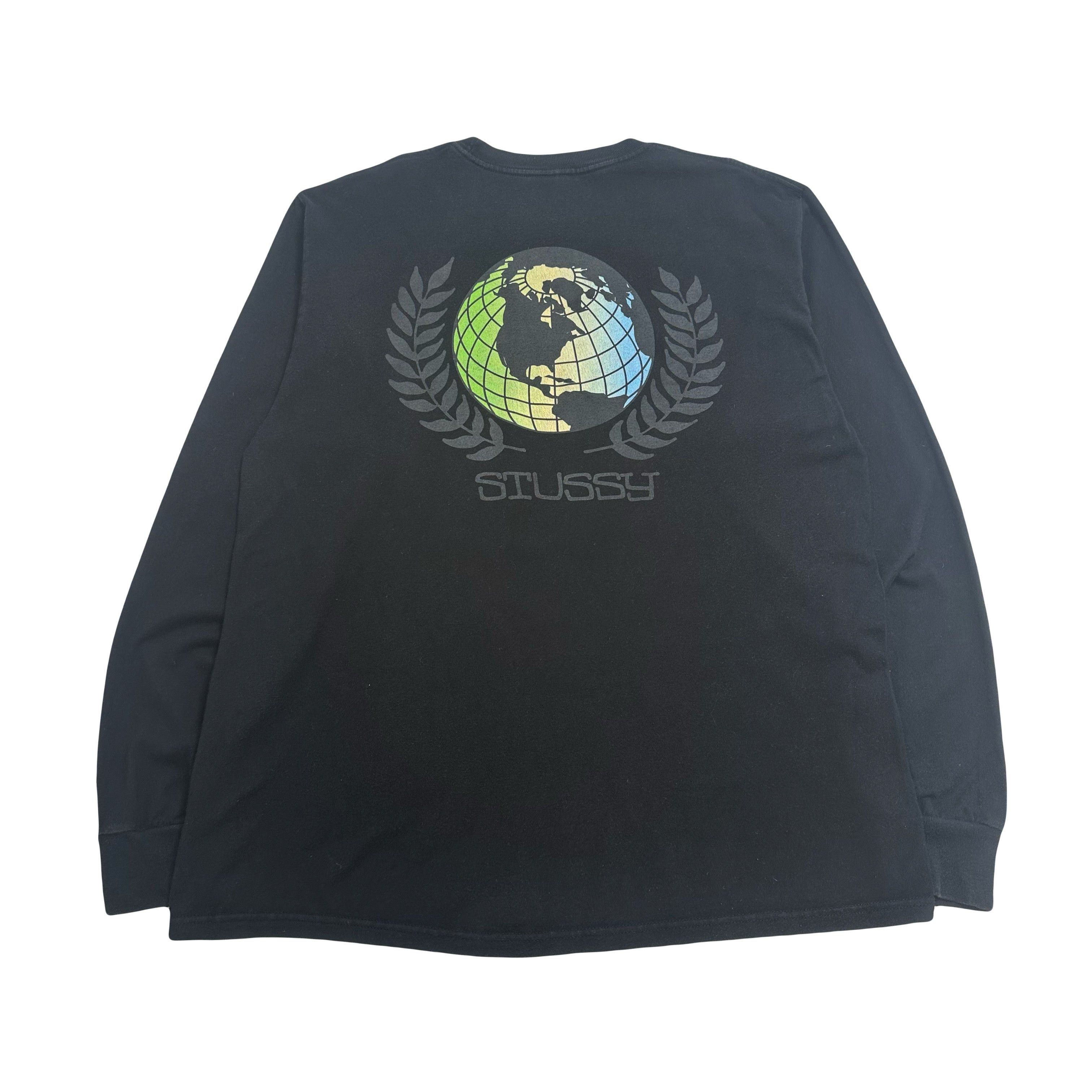Stussy Stussy Globe Graphic Longsleeve Shirt L Size US L / EU 52-54 / 3 - 2 Thumbnail