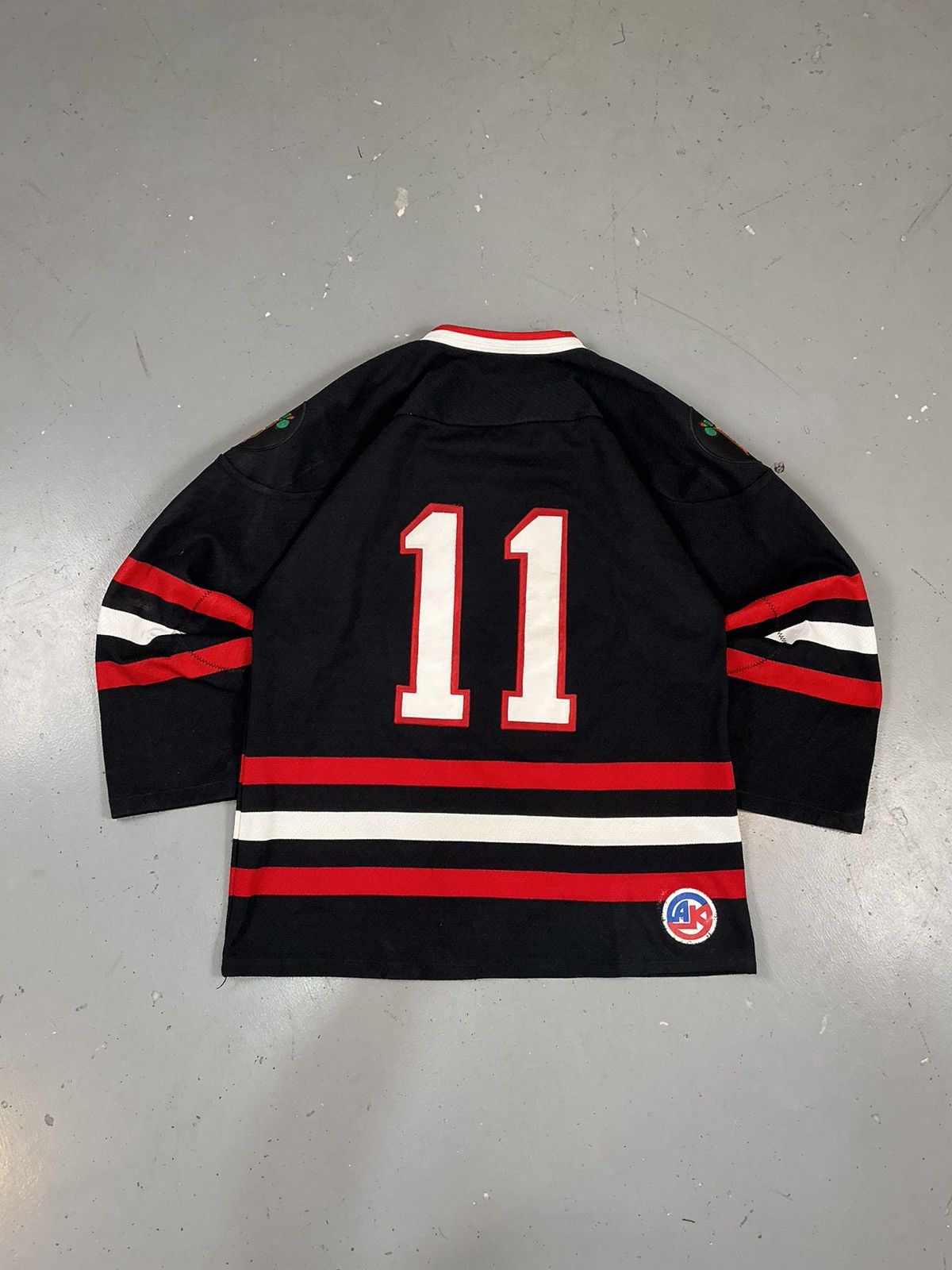 Vintage Vintage athletic knit patch work hockey jersey Size US XS / EU 42 / 0 - 2 Thumbnail