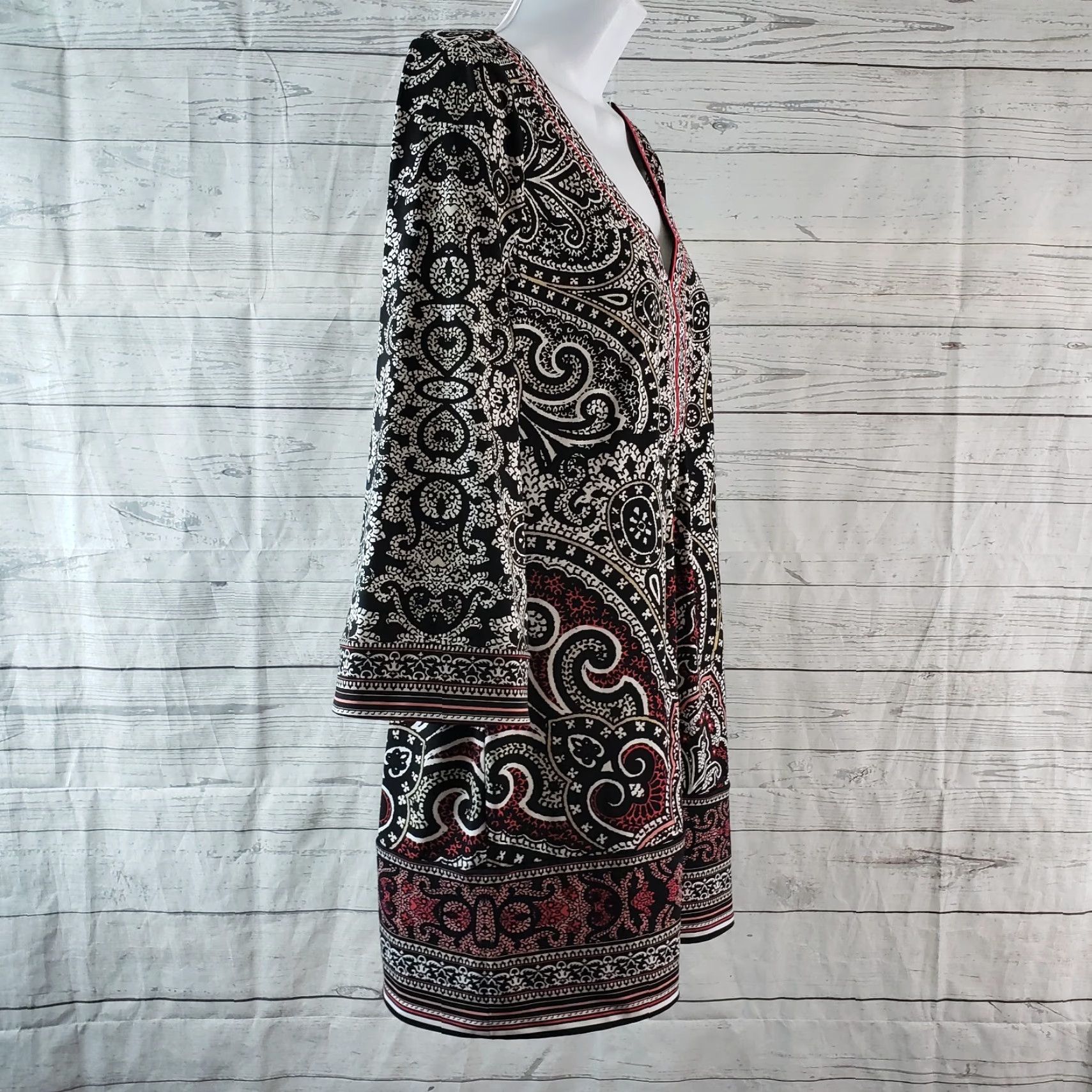 White House Black Market White House Black Market Womens Tunic Top PM XS? Size M / US 6-8 / IT 42-44 - 3 Thumbnail