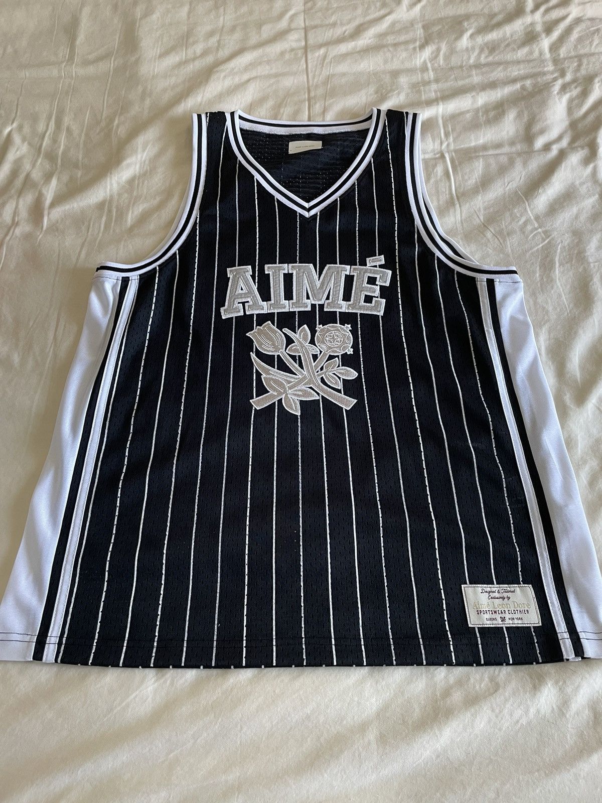 Aime Leon Dore Aime Leon dore classic striped basketball jersey ss22 |  Grailed