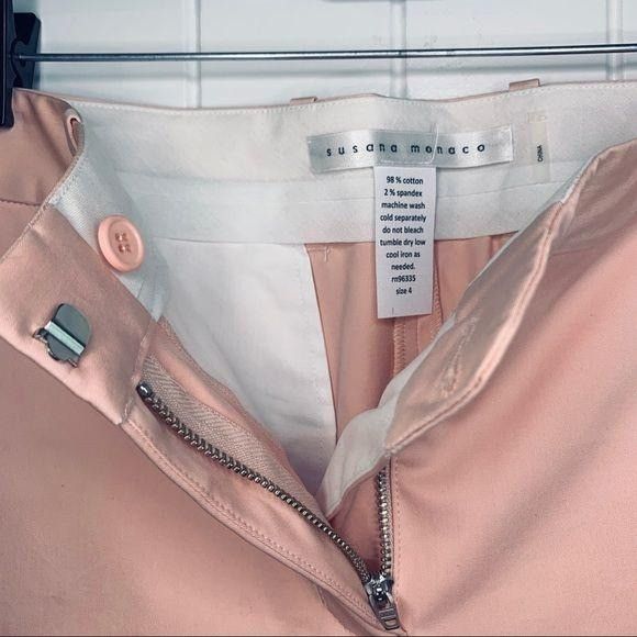 Susana Monaco Susana Monaco Pink Highrise Slit Dress Pants Tall Size 27" / US 4 / IT 40 - 7 Thumbnail