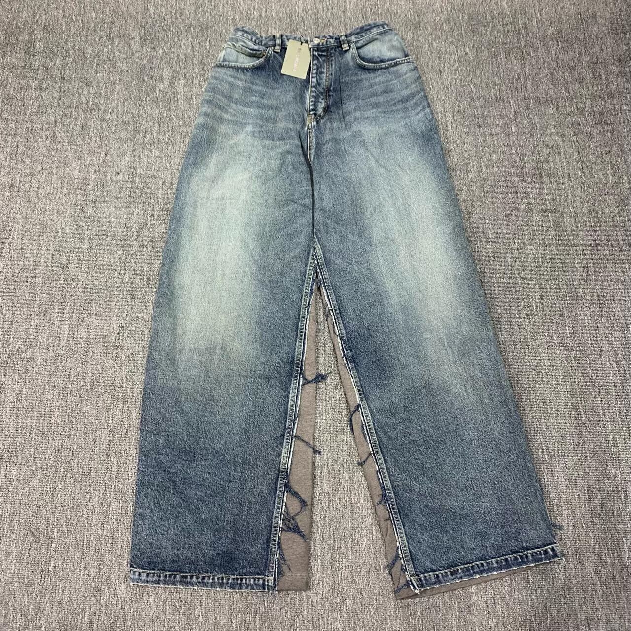 Balenciaga blue denim patchwork pants Balenciaga size S Size US 27 - 1 Thumbnail