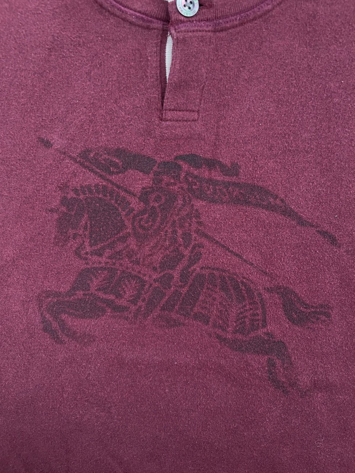 Burberry × Designer Burberry London Big Logo Maroon Size US L / EU 52-54 / 3 - 3 Thumbnail