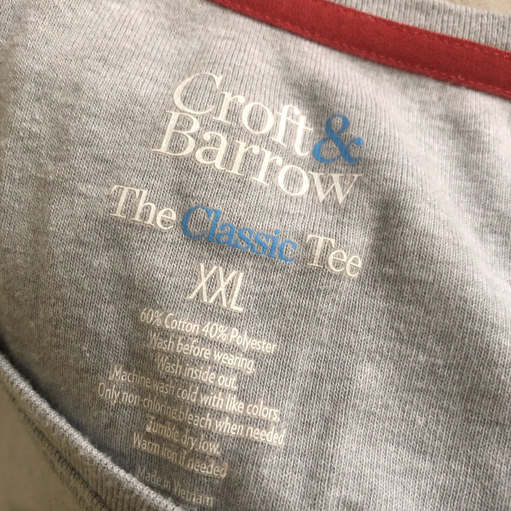 Croft & Barrow CROFT & BARROW Women’s Gray Blouse Top 2XL Crew Neck Long Sleeve Pullover Casual Shirt 100% Cotton Size XXL / US 16-18 / IT 52-54 - 4 Thumbnail
