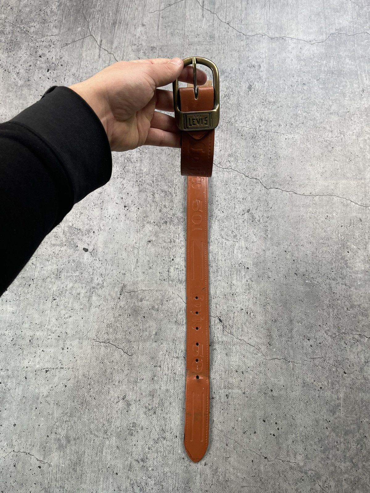 Levi's × Vintage Vintage Levi’s Monogram Leather Belt Size ONE SIZE - 9 Thumbnail