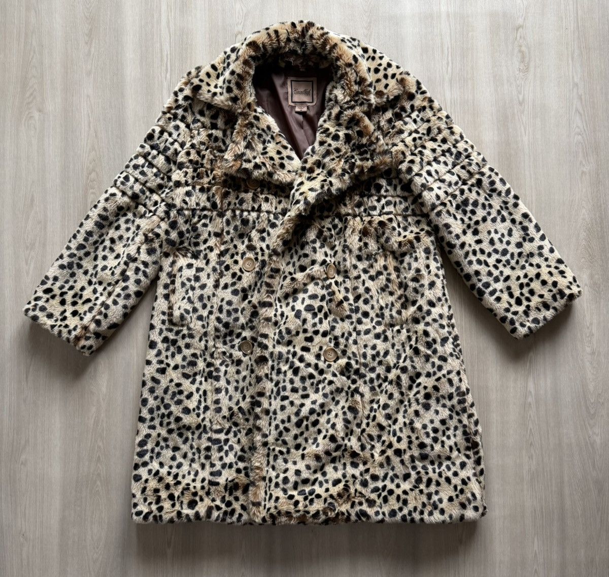 Vintage Vintage Excelled Collection Faux Fur Leopard Print Coat Sz M Size M / US 6-8 / IT 42-44 - 1 Thumbnail