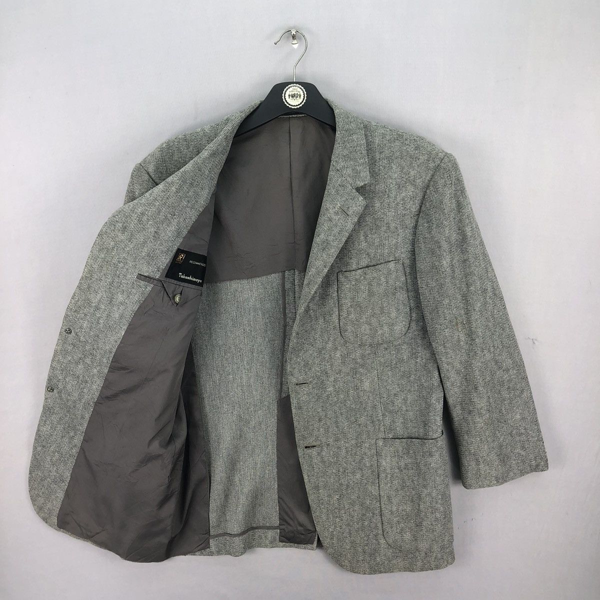 Japanese Brand Vintage 80's Takashimaya Blazer Burlap Fabric Size US M / EU 48-50 / 2 - 7 Thumbnail
