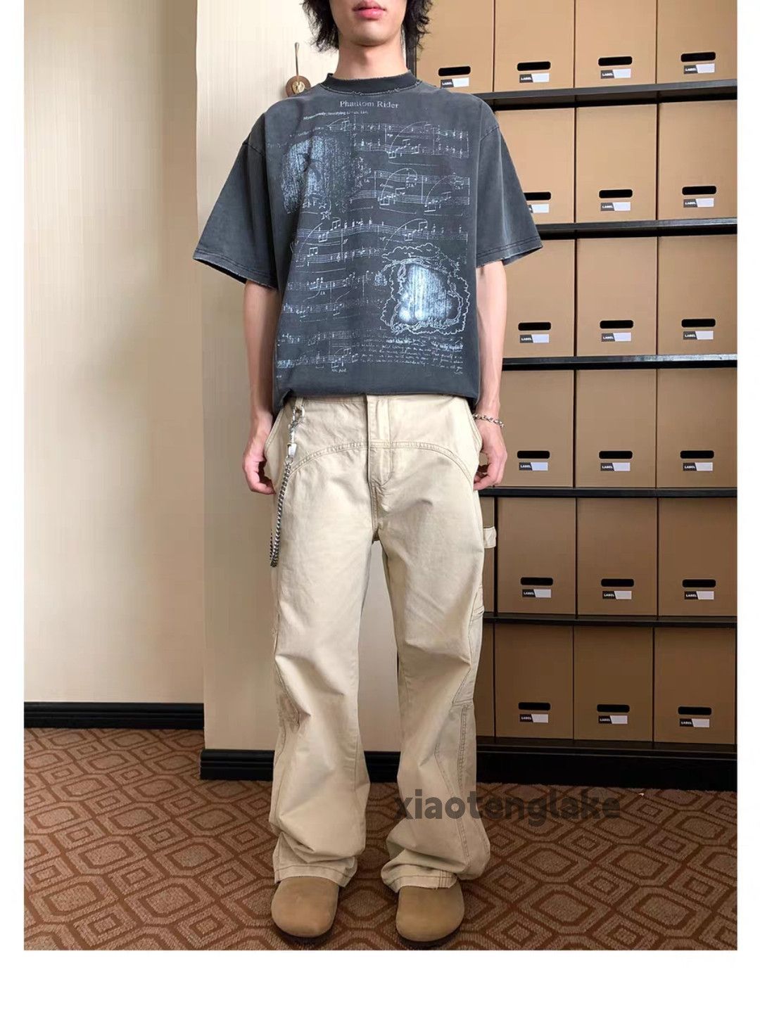 Designer × Japanese Brand × Vintage Washed faded cleanfit yuppie loose work carpenter pants Size US 30 / EU 46 - 9 Thumbnail