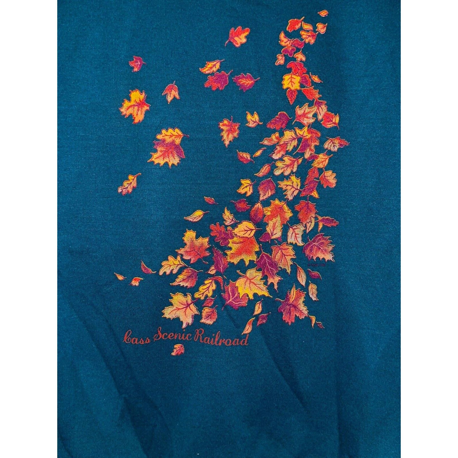 Jerzees Vintage Fall Leaves Sweatshirt Cass Scenic Crewneck 90s VTG Size US XL / EU 56 / 4 - 6 Thumbnail