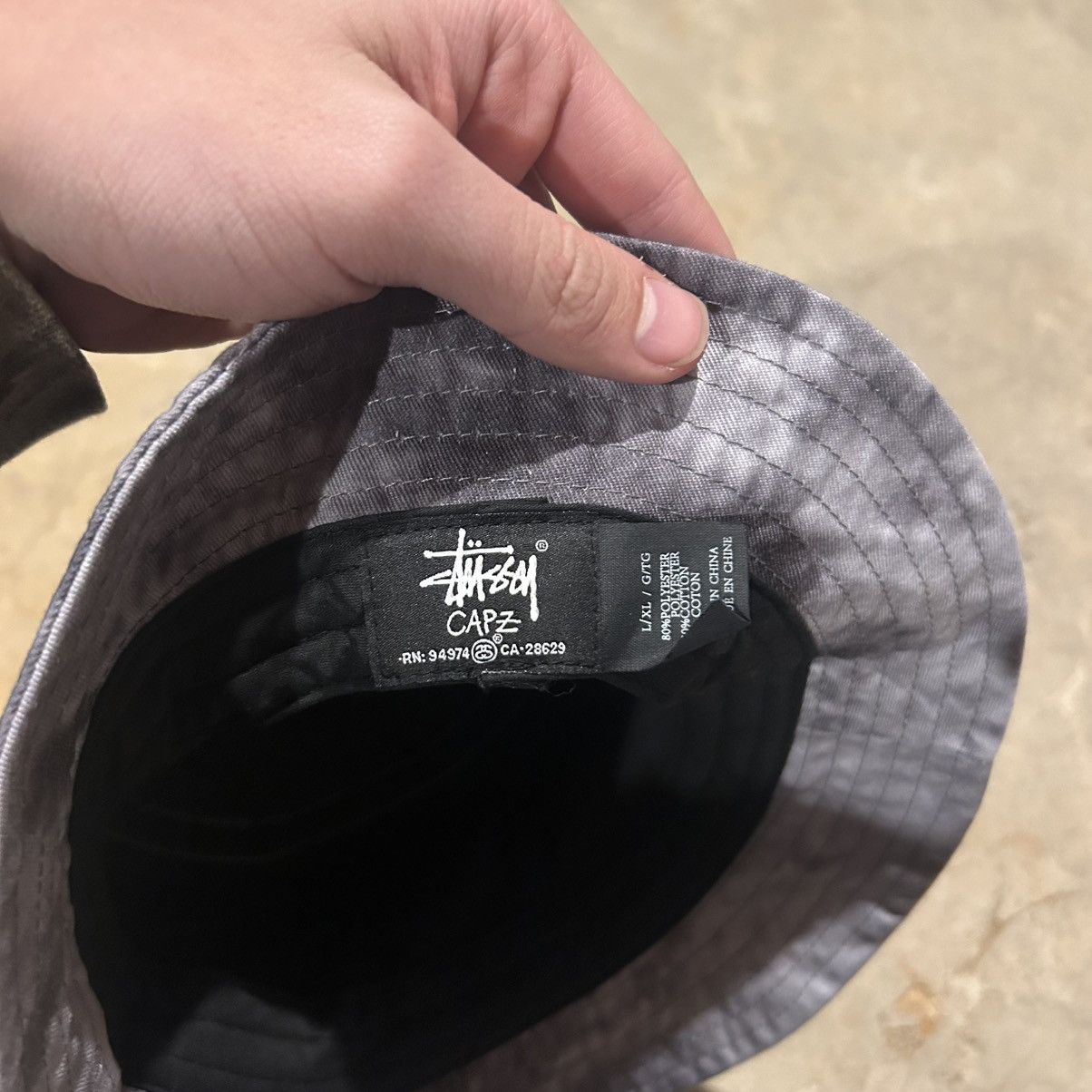 Stussy × Vintage Rare Stussy Stock Tie Dye Embroidered Logo Bucket Hat Size ONE SIZE - 7 Thumbnail