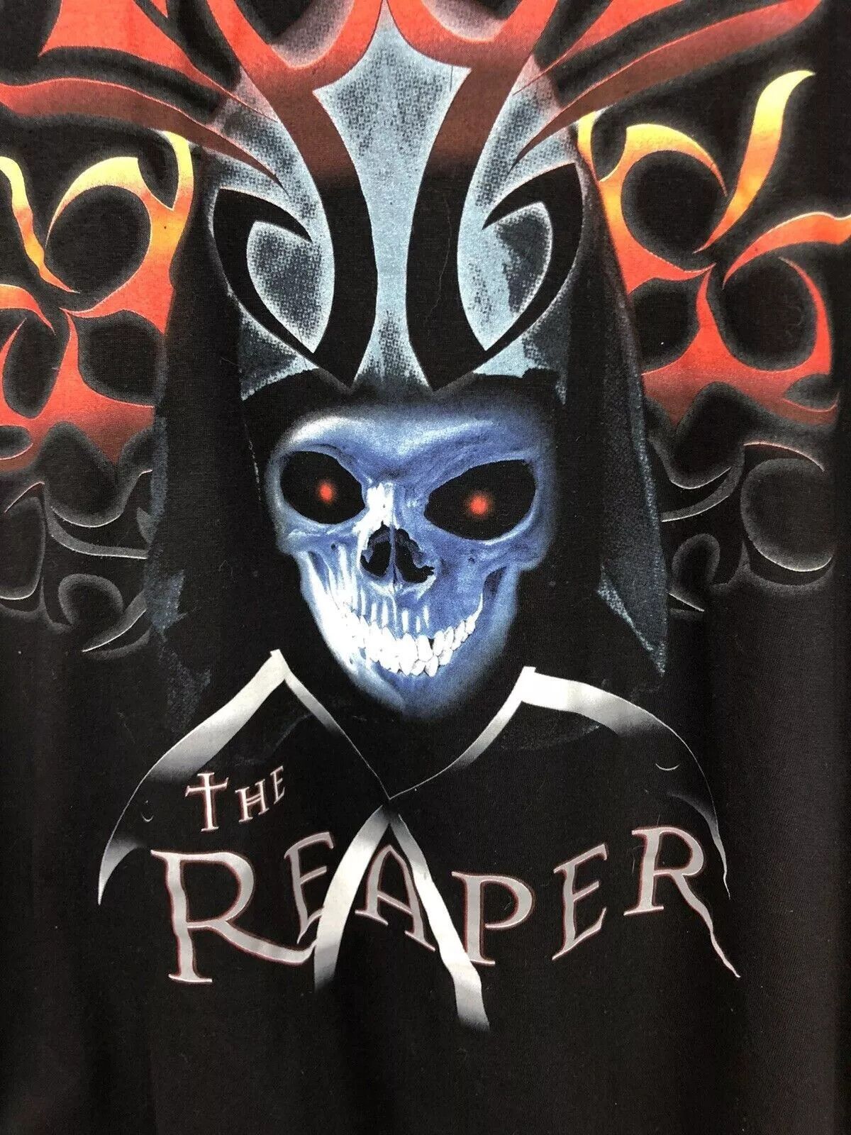 Vintage VINTAGE 2000s Y2K THE REAPER GOTHIC DEATH SHIRT BLOKE MENS Size US L / EU 52-54 / 3 - 5 Thumbnail