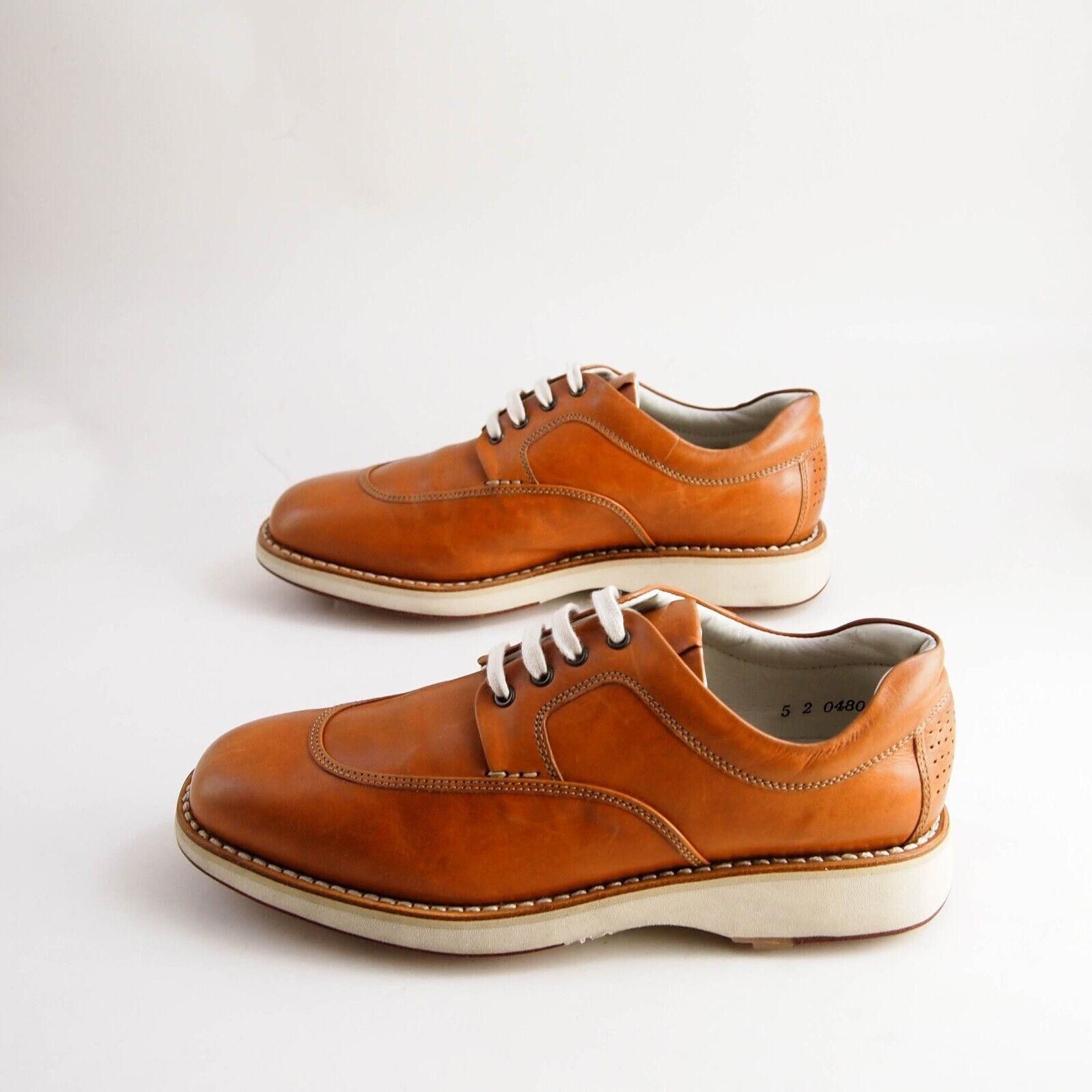 Designer Heschung Derby Oxford Brown Leather Womens US 6.5 EU 37 Size US 6.5 / IT 36.5 - 2 Thumbnail