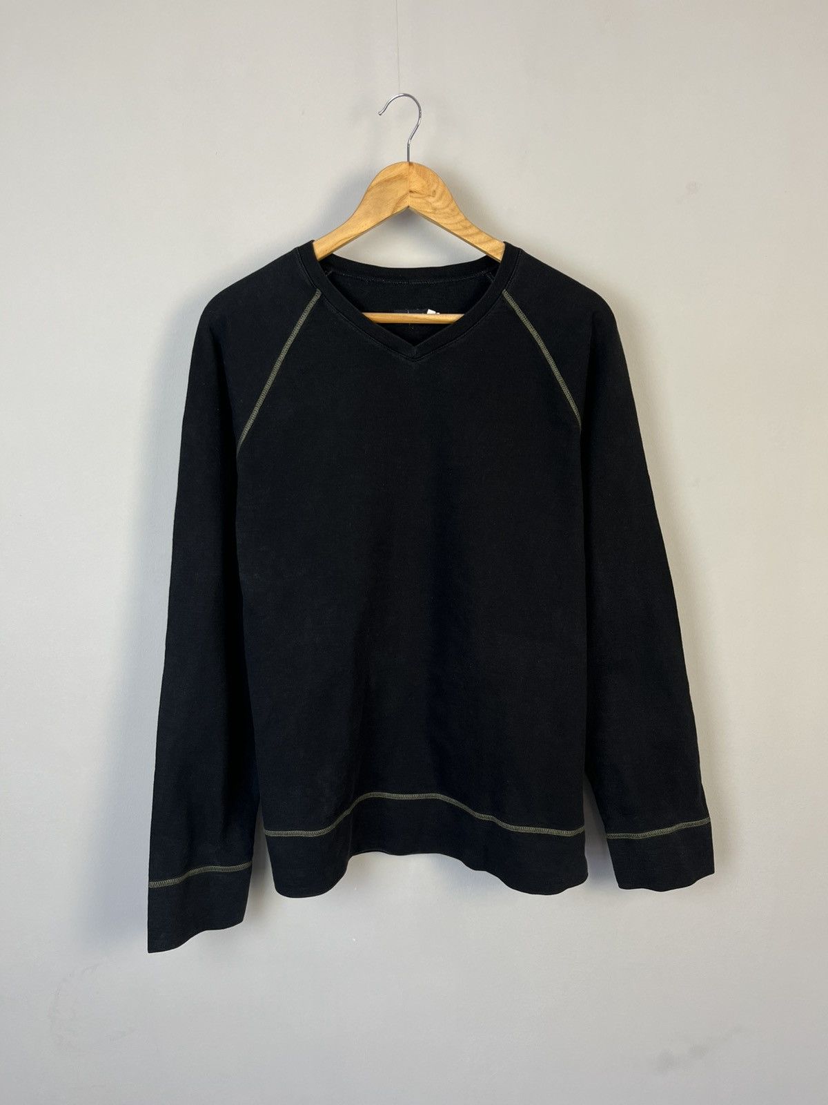 Armani × Vintage Armani Jeans Vintage Faded Y2K Big Logo Cotton Sweatshirt Size US XL / EU 56 / 4 - 2 Thumbnail