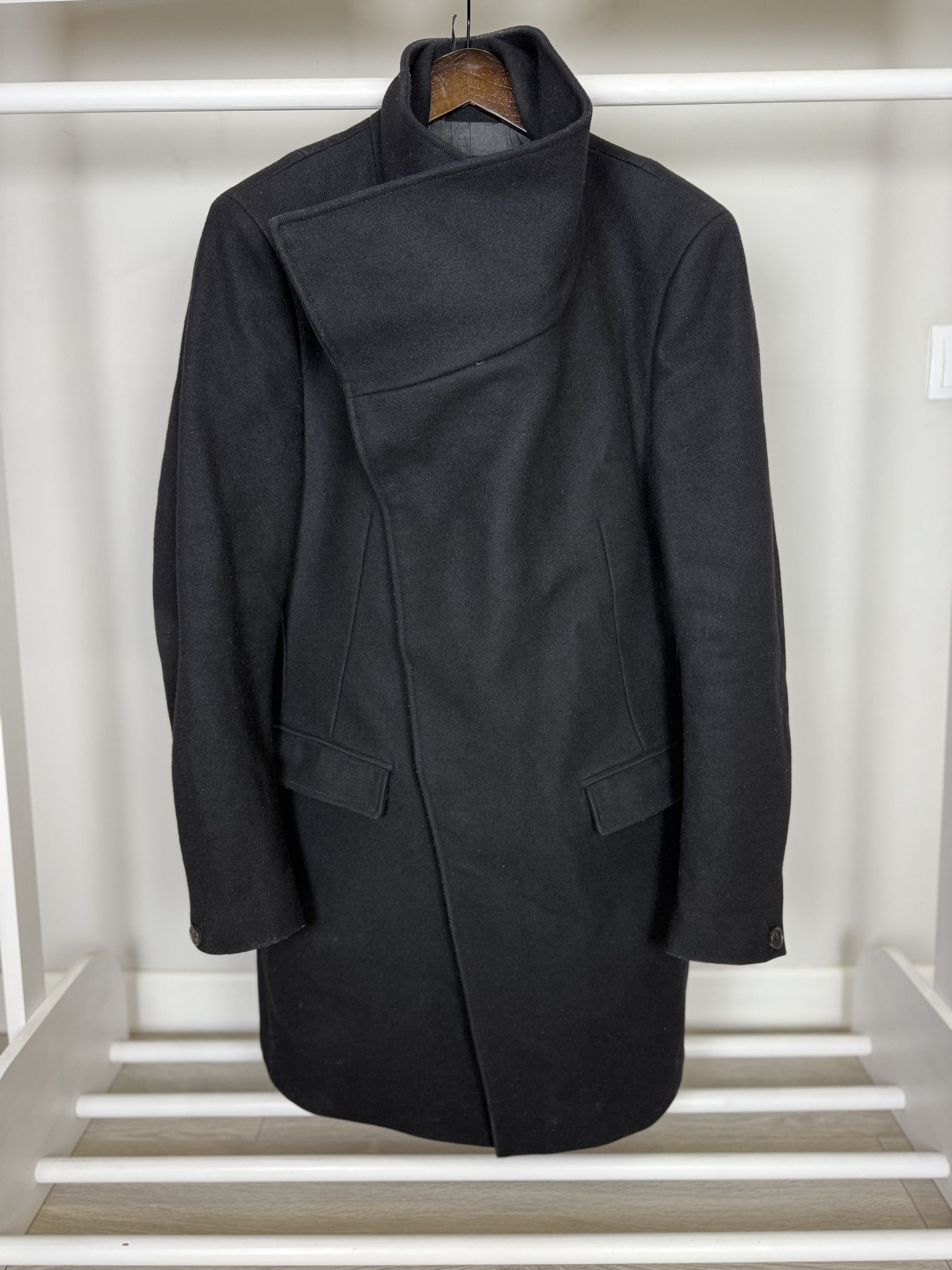 Allsaints Allsaints Avant Garde asymmetric wool coat Size US M / EU 48-50 / 2 - 1 Thumbnail