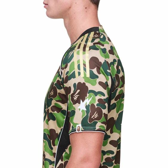 Adidas × Bape o1mle0526 Football Jersey Short Sleeve T-Shirt in Multicolor Size US L / EU 52-54 / 3 - 4 Thumbnail