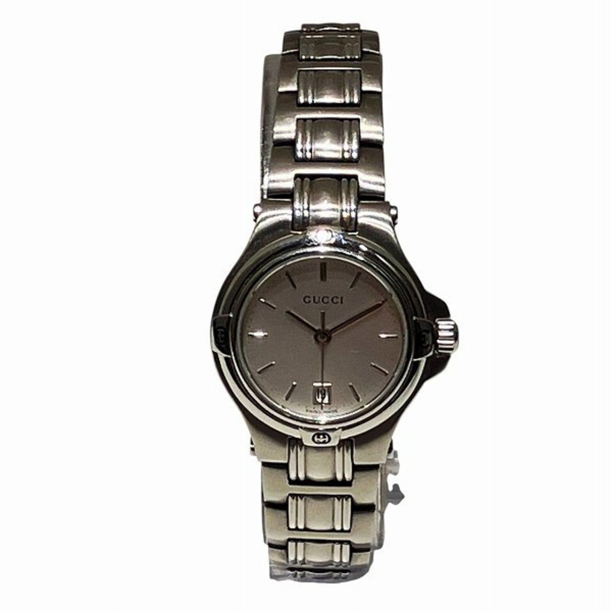 Wrist Gucci Watch 9040l Gucci 9040L Quartz Watch With Silver Dial