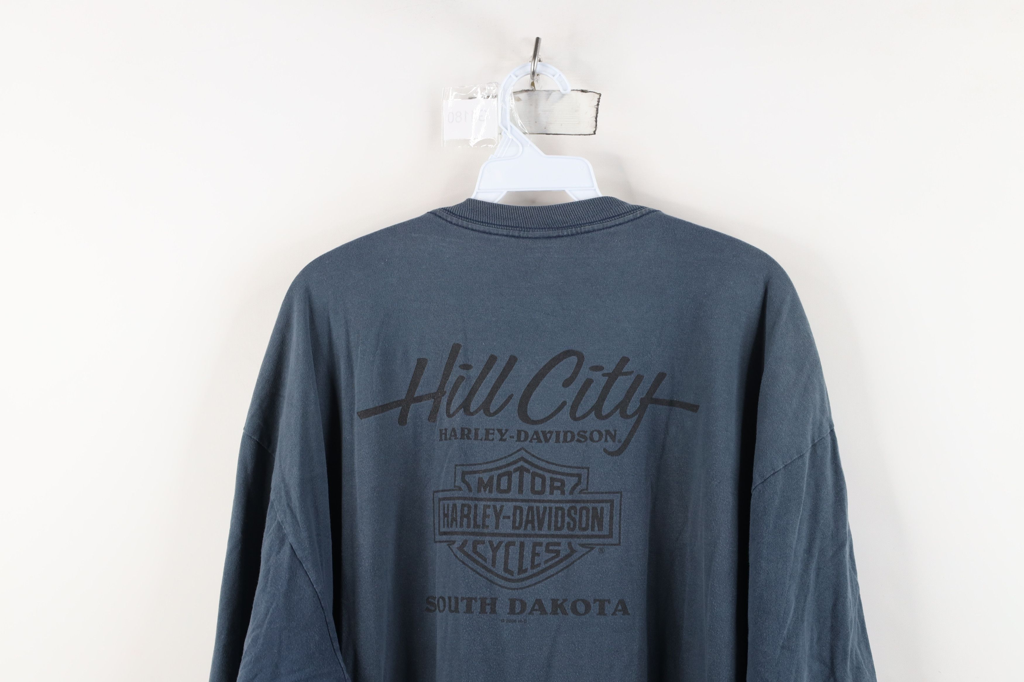 Harley Davidson Vintage Y2K Harley Davidson Sturgis Motorcycle T-Shirt Blue Size US XXL / EU 58 / 5 - 12 Thumbnail