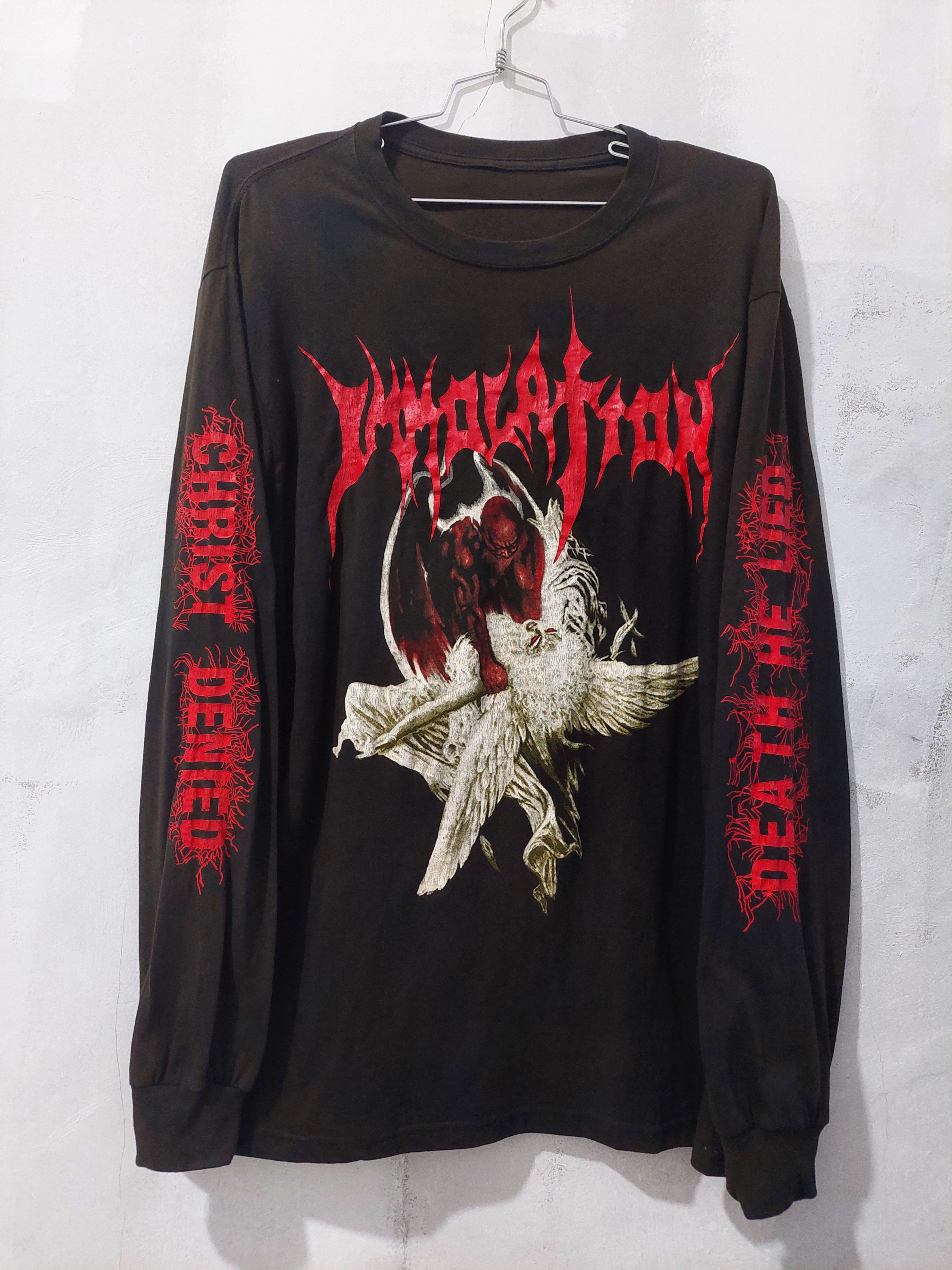 image of Archival Clothing x Band Tees Vintage Immolation Canadian Tour 1994 in Black, Men's (Size XL)