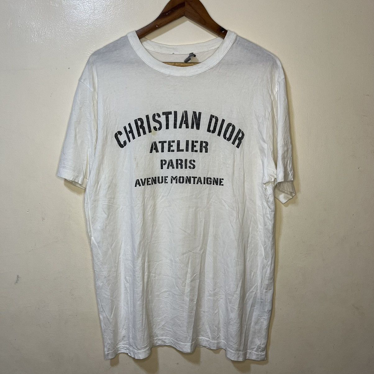 Dior Christian Dior Atelier Avenue Montaigne Logo White Shirt Size US L / EU 52-54 / 3 - 1 Thumbnail