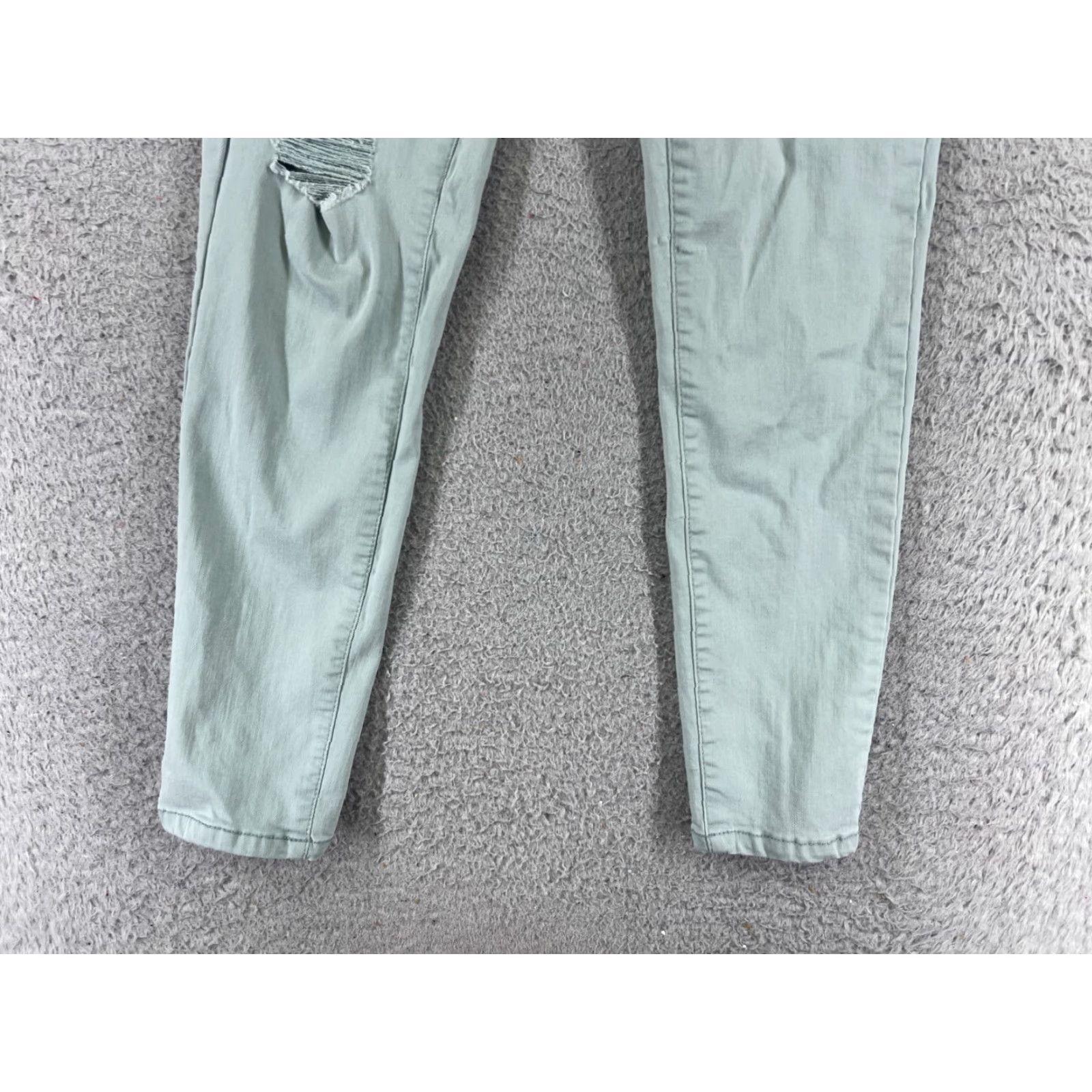 Vintage Authentic American Heritage Pants Juniors 22 Green Mid Rise Distressed 22x26 Size 40" / US 18 - 2 Thumbnail