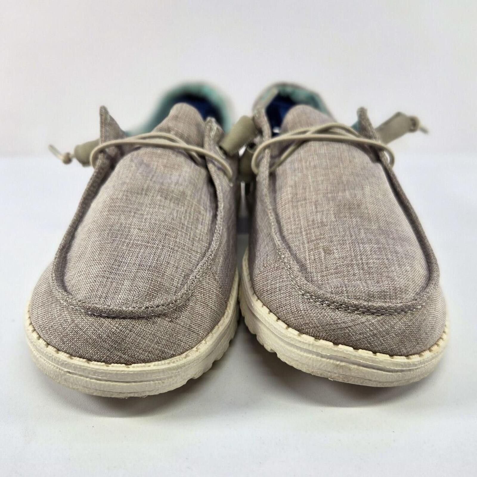 Other Hey Dude Wally Beige Woven Loafers Mens Sz 9 Size US 9 / IT 39 - 7 Thumbnail