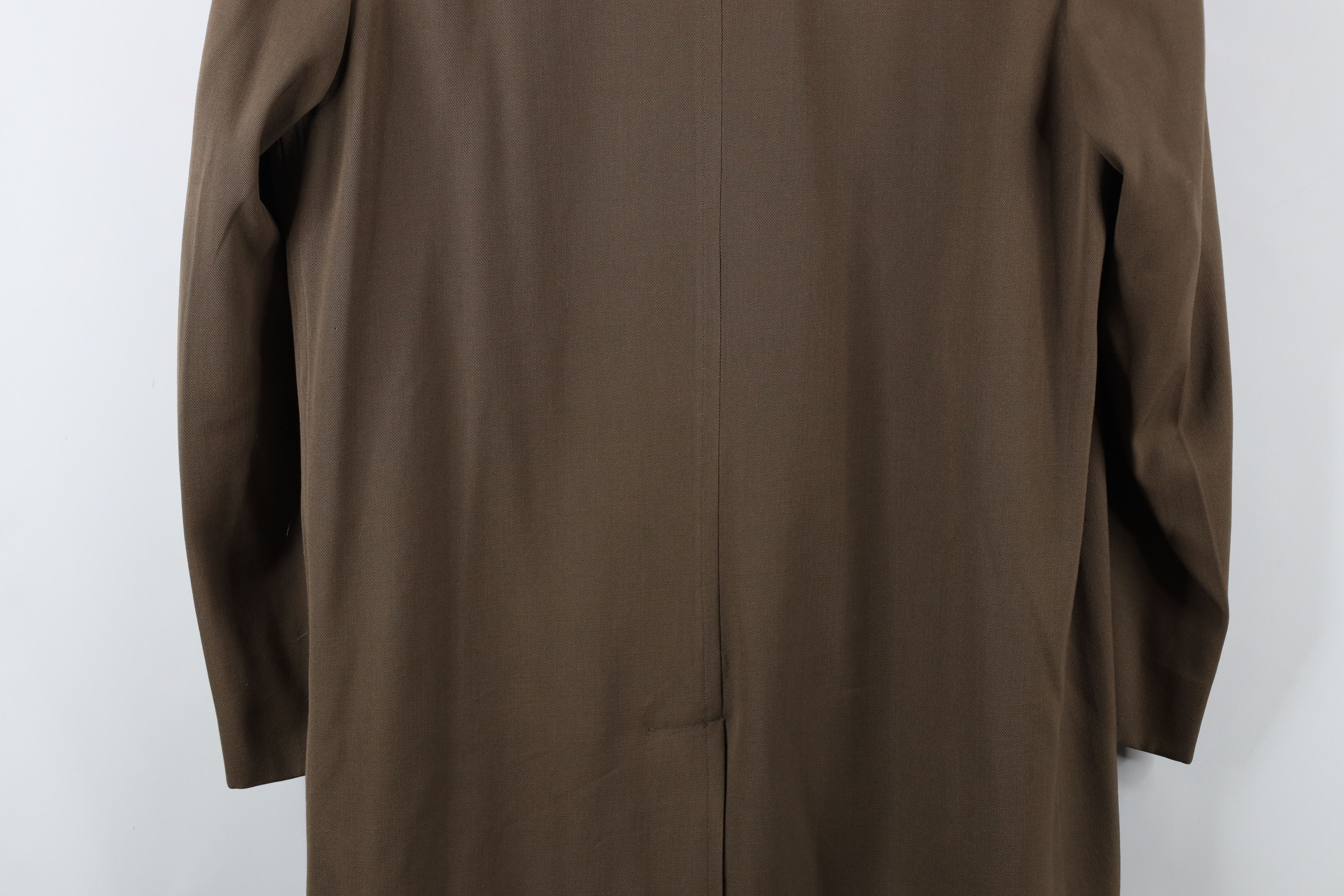 Vintage Vintage 50s 60s Rockabilly Wool Rayon Gabardine Trench Coat Size US XXL / EU 58 / 5 - 15 Thumbnail