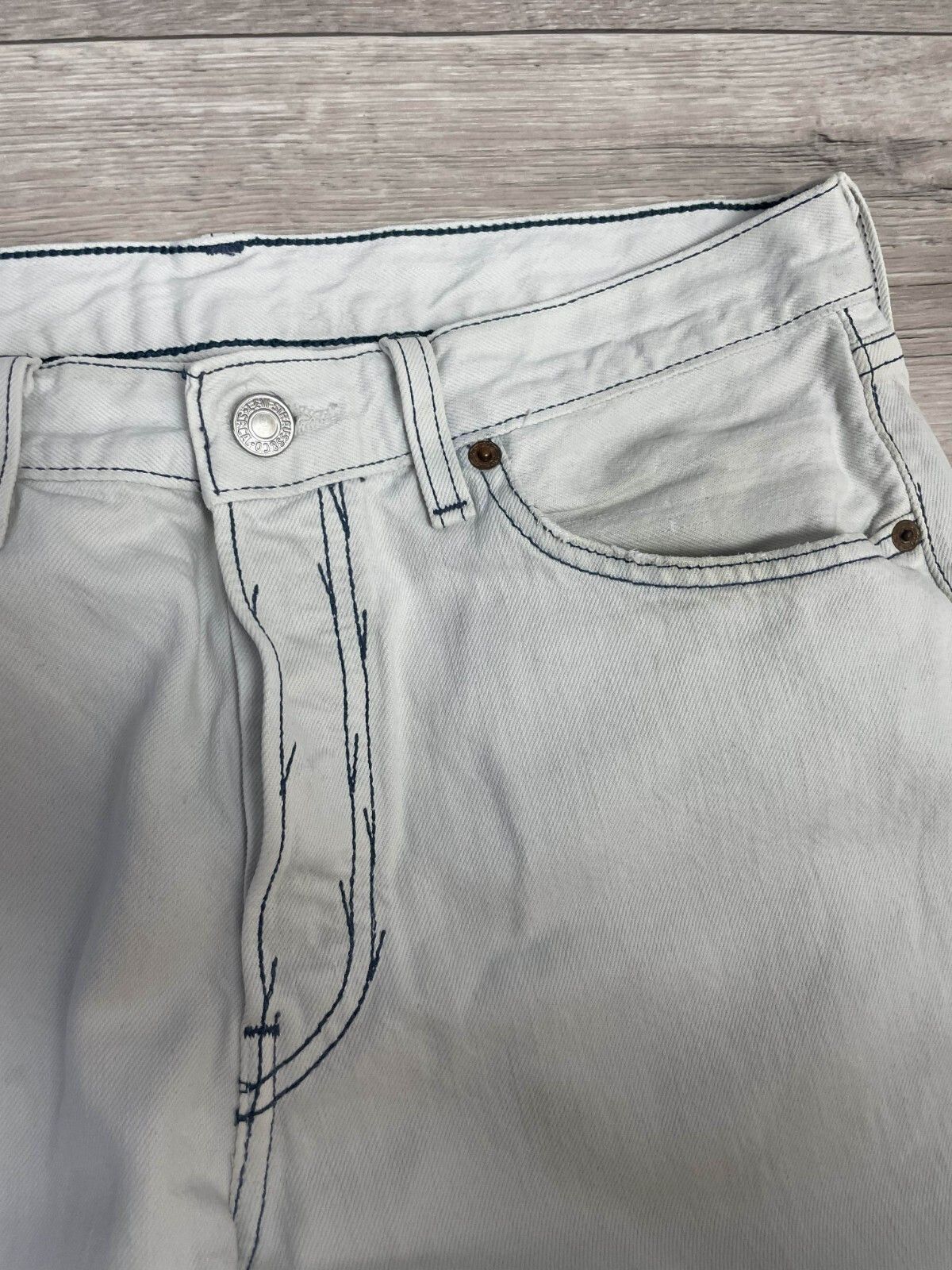 Levi's × Vintage Very Rare Levis 501 Vintage Denim Jeans 90s Straight Size US 31 - 7 Thumbnail