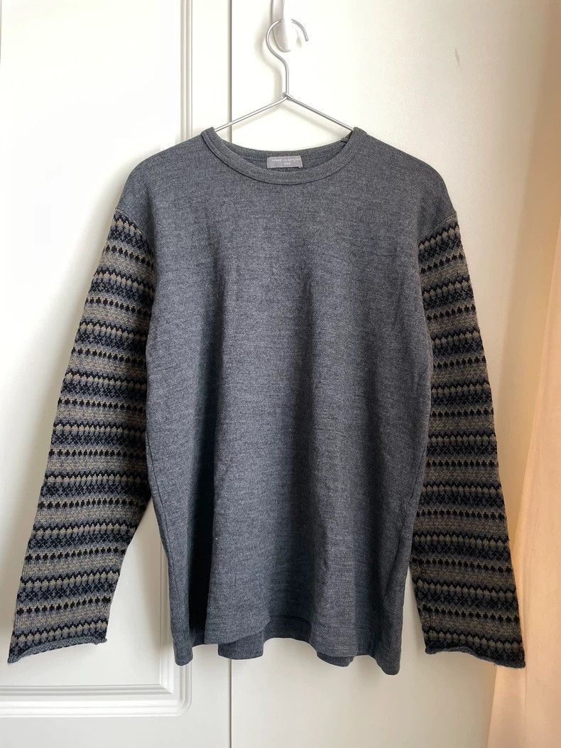 Comme Des Garcons Knitted paneled long-sleeve base