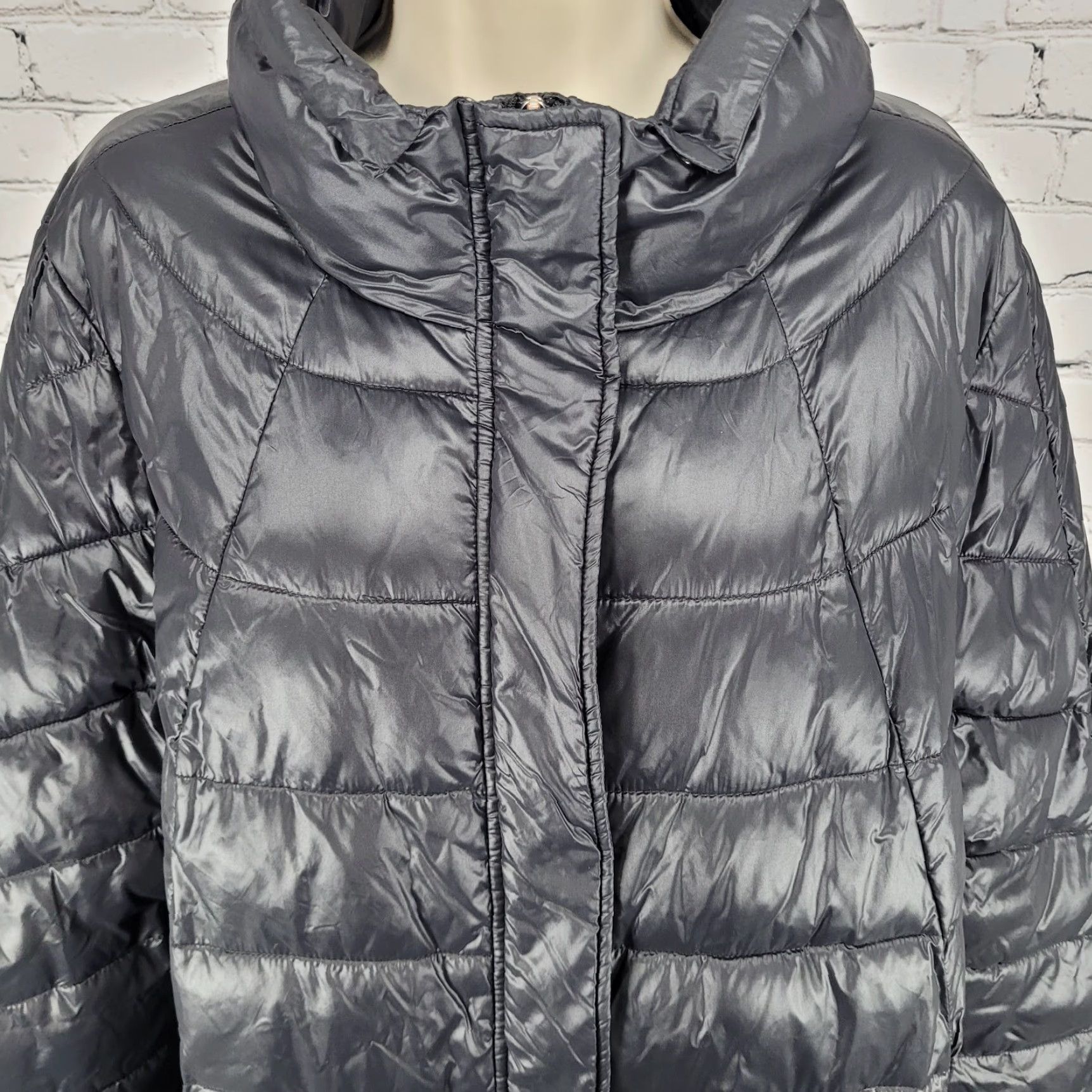 Vintage Luisa Viola Black Quilted Imbottito Full Zip & Snap Jacket Italy Made US Size 14 Size XL / US 12-14 / IT 48-50 - 6 Thumbnail