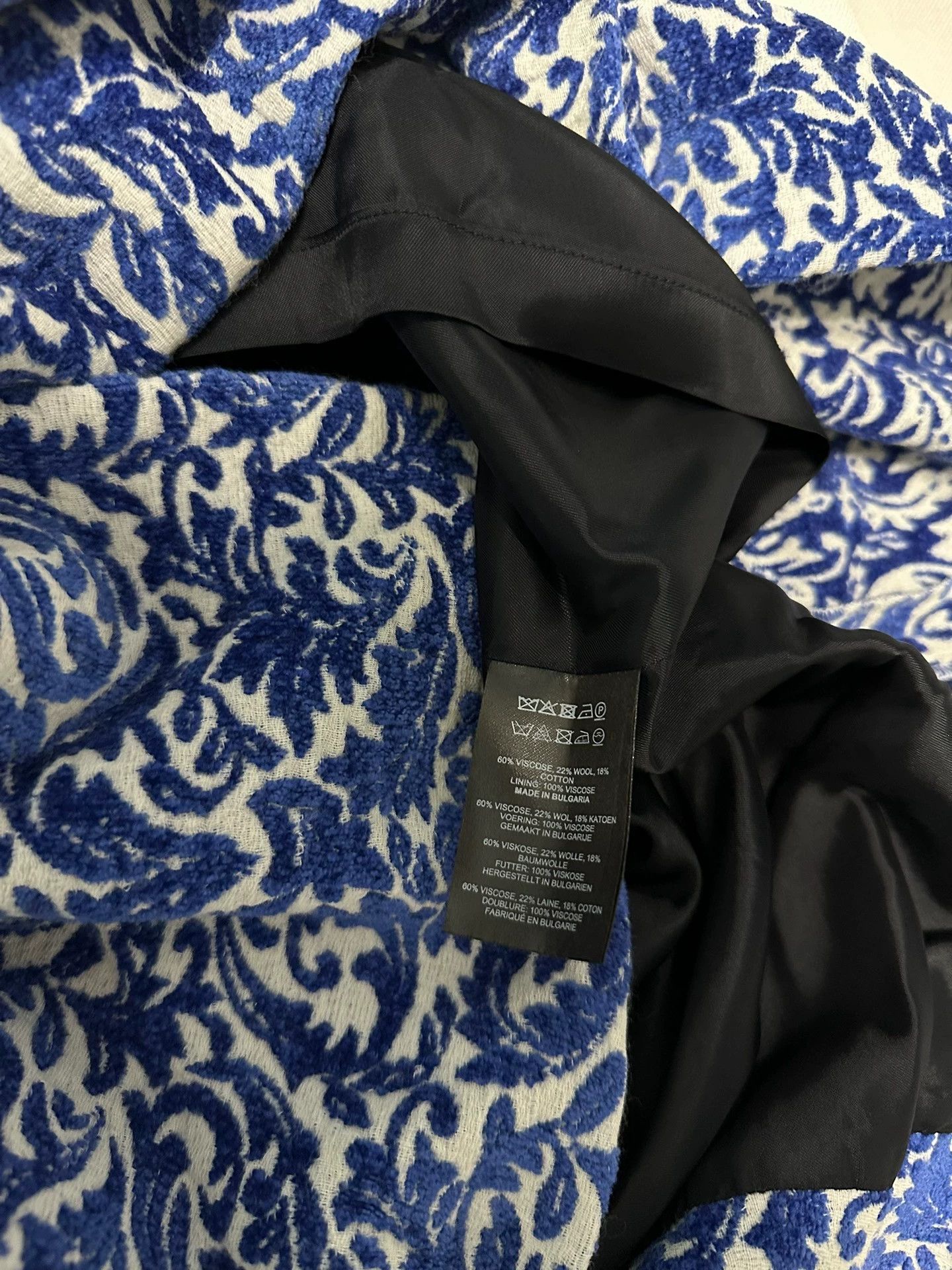 Dries Van Noten DVN blue & white porcelain skirt waist 66-68 95 new Size 24" / US 00 / IT 34 - 5 Thumbnail