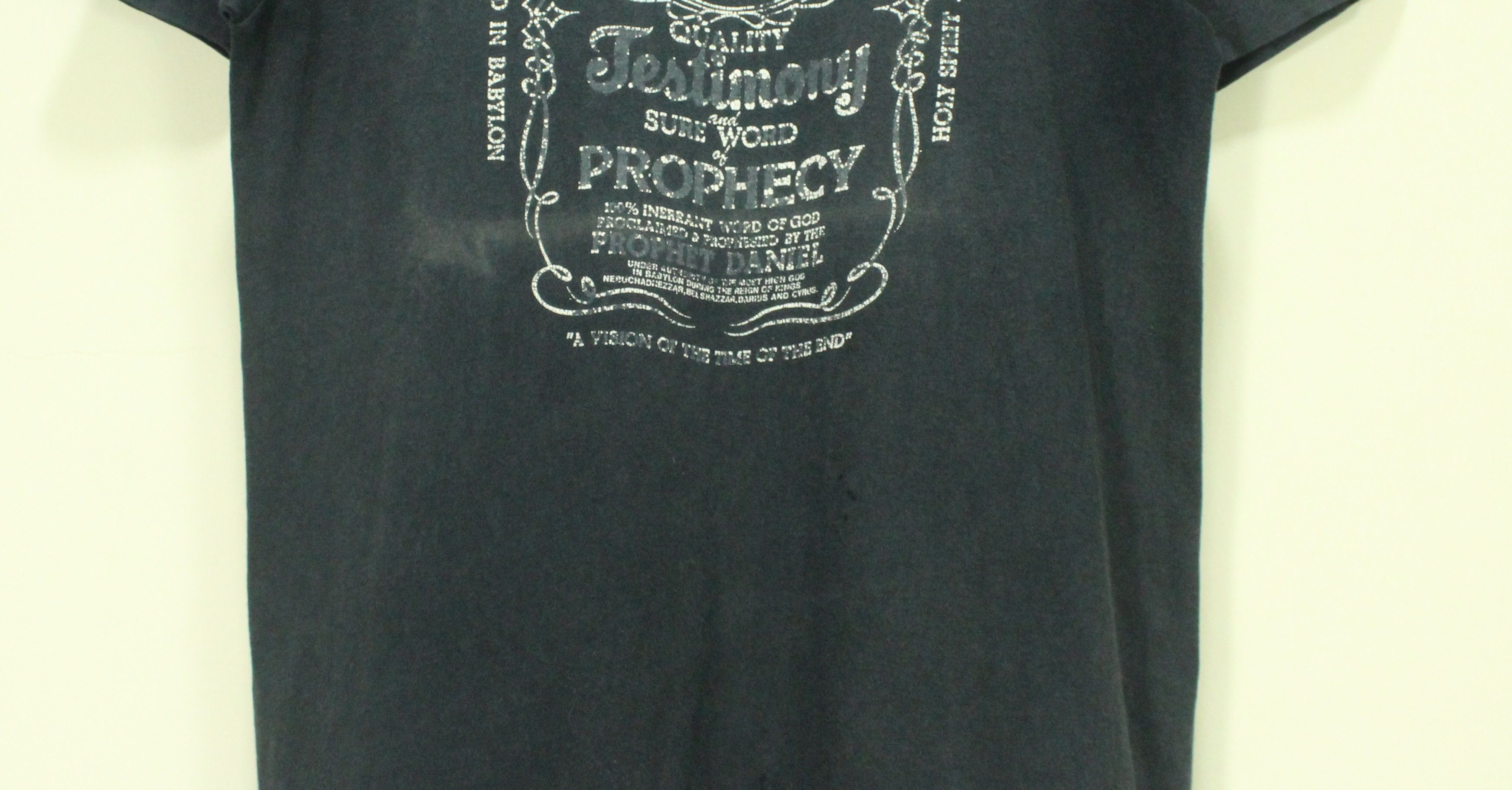 Vintage Vintage 80s BOOK OF DANIEL T Shirt Faded Distressed ERD Punk Size US M / EU 48-50 / 2 - 6 Thumbnail