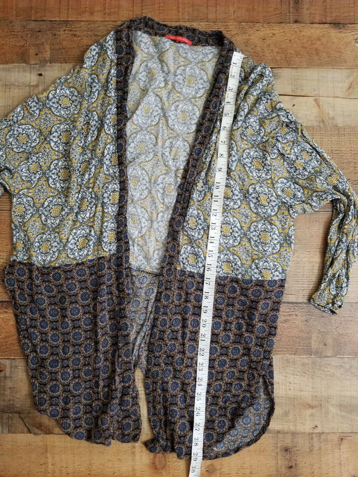 Designer Chelsea And Violet Sweater Medium Boho 3/4 Sleeve Medallion Size M / US 6-8 / IT 42-44 - 4 Thumbnail