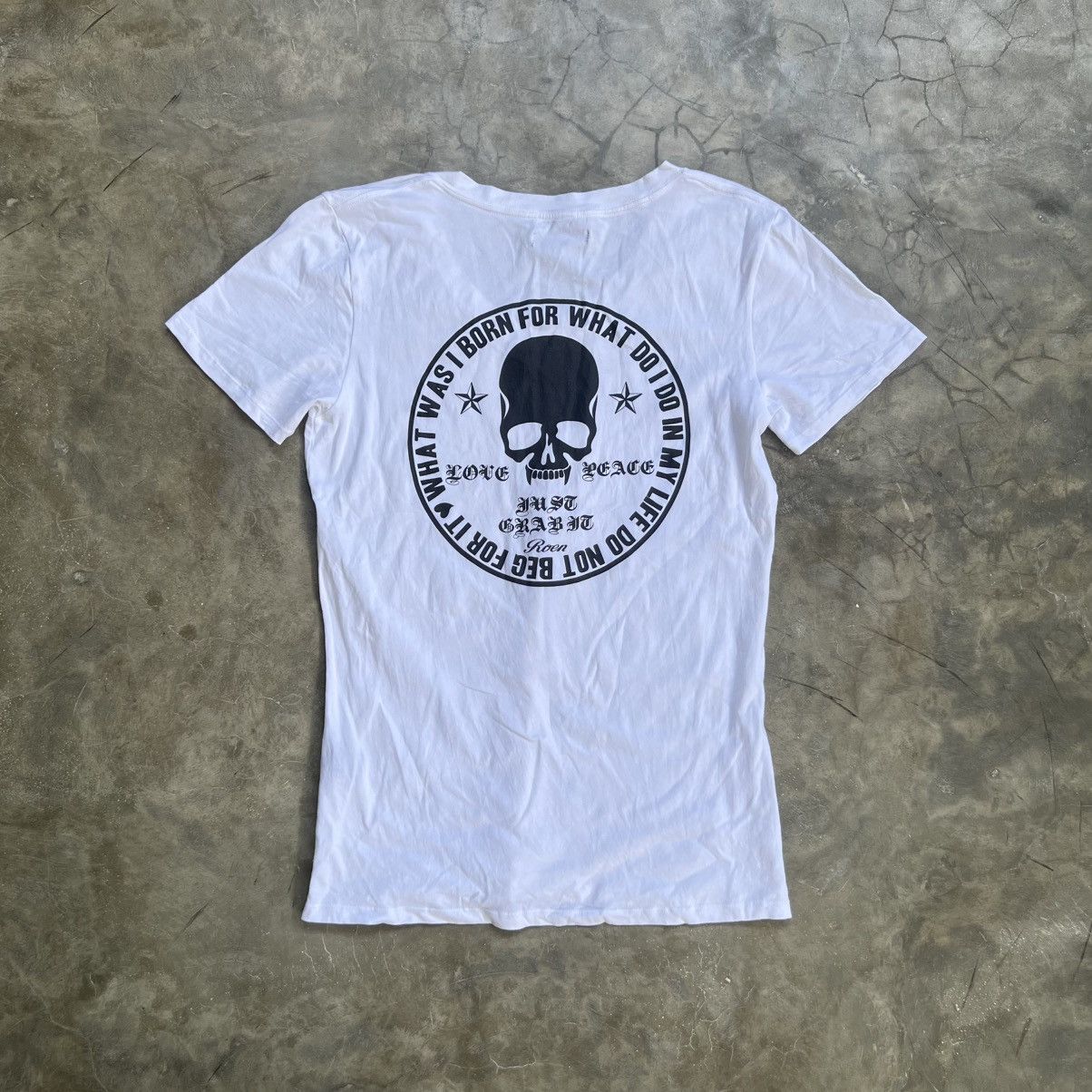 Roen 2000s Roen Mastermind Vkei Style V Neck Skull T-Shirt Size US M / EU 48-50 / 2 - 1 Thumbnail