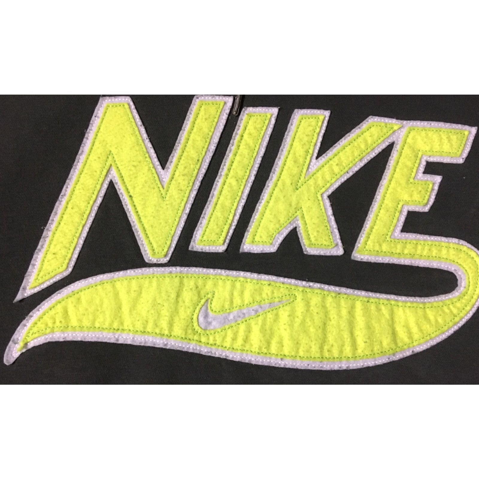 Nike VINTAGE Nike Spellout Swoosh Hoodie XL Gray Men Pullover 80s 90s Hip Hop Grunge Swoosh Logo Sportswear Shirt Size US XL / EU 56 / 4 - 2 Thumbnail