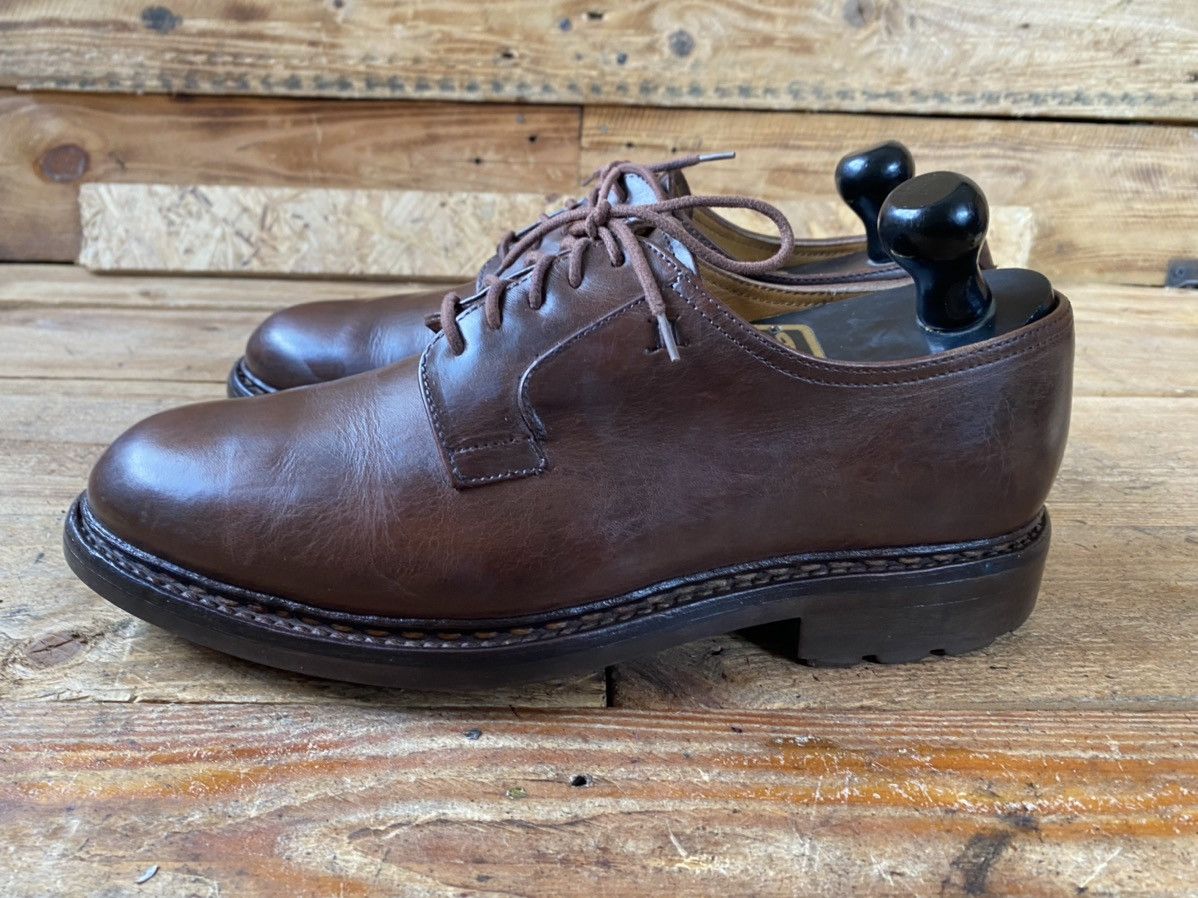 John Lobb John lobb plain toe blucher brown derby leather shoes uk 7 Size US 7.5 / EU 40-41 - 7 Thumbnail