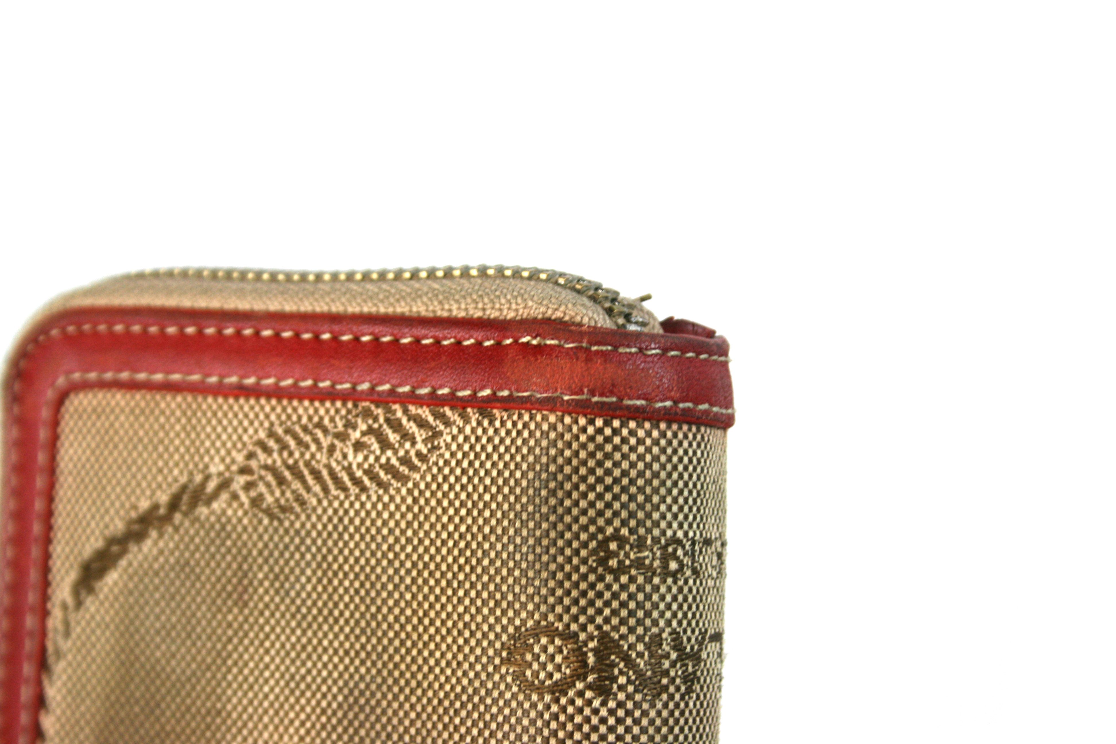 Prada 90S Big Logo Jacquard Wallet Vintage Size ONE SIZE - 6 Thumbnail