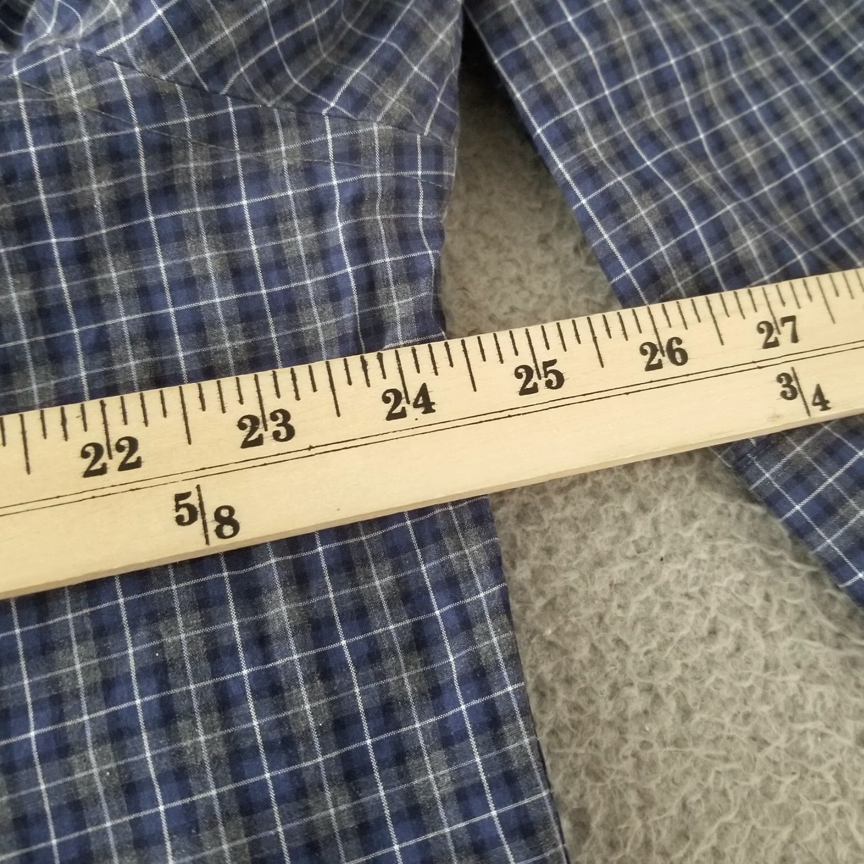 Nordstrom Nordstrom Shirt Button-Up Men XL Blue Check Cotton Long Sleeve Button-Down Casual Workwear Size US XL / EU 56 / 4 - 6 Thumbnail