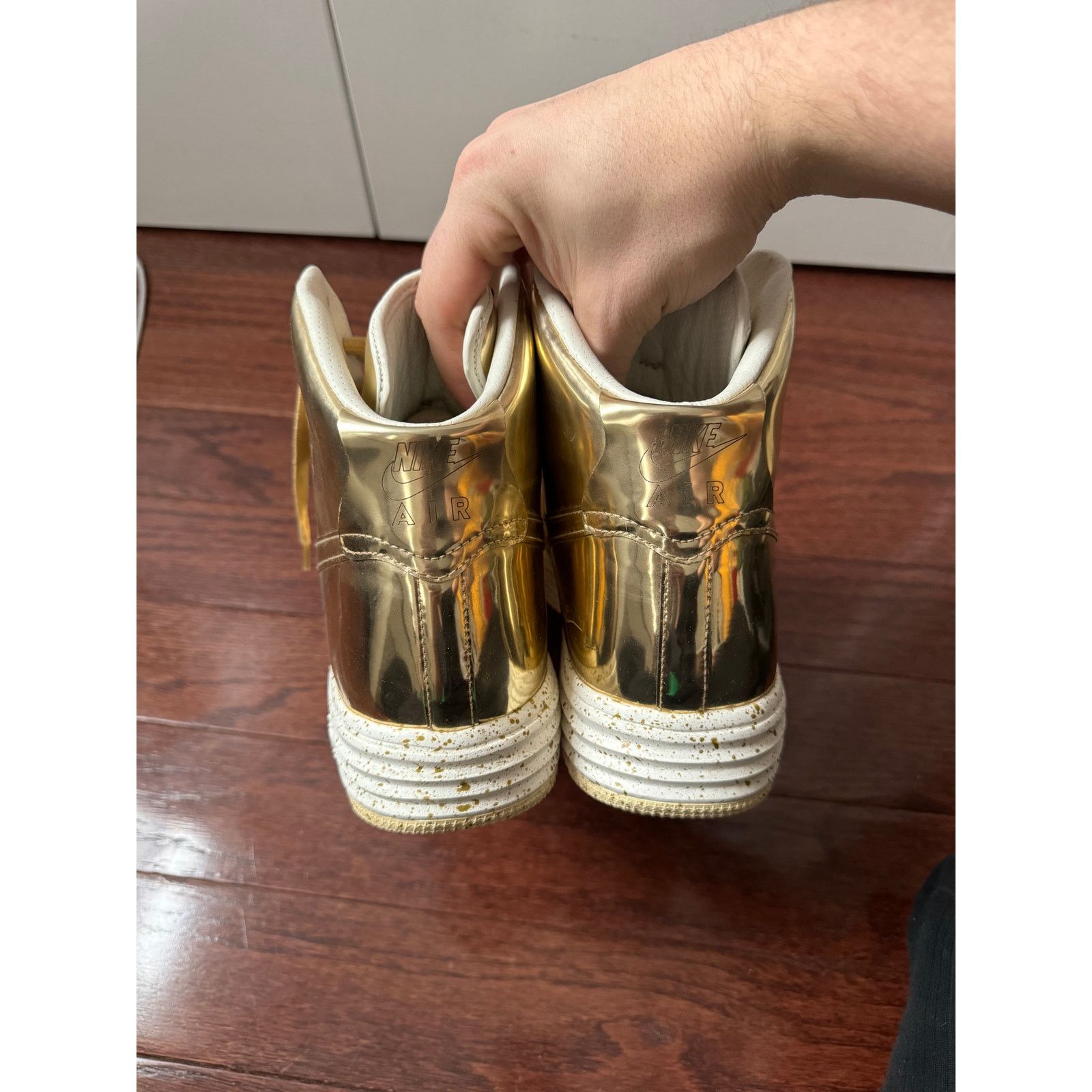 Nike Lunar Force 1 Hi Sp 'Liquid Gold' Size US 12 / EU 45 - 4 Thumbnail