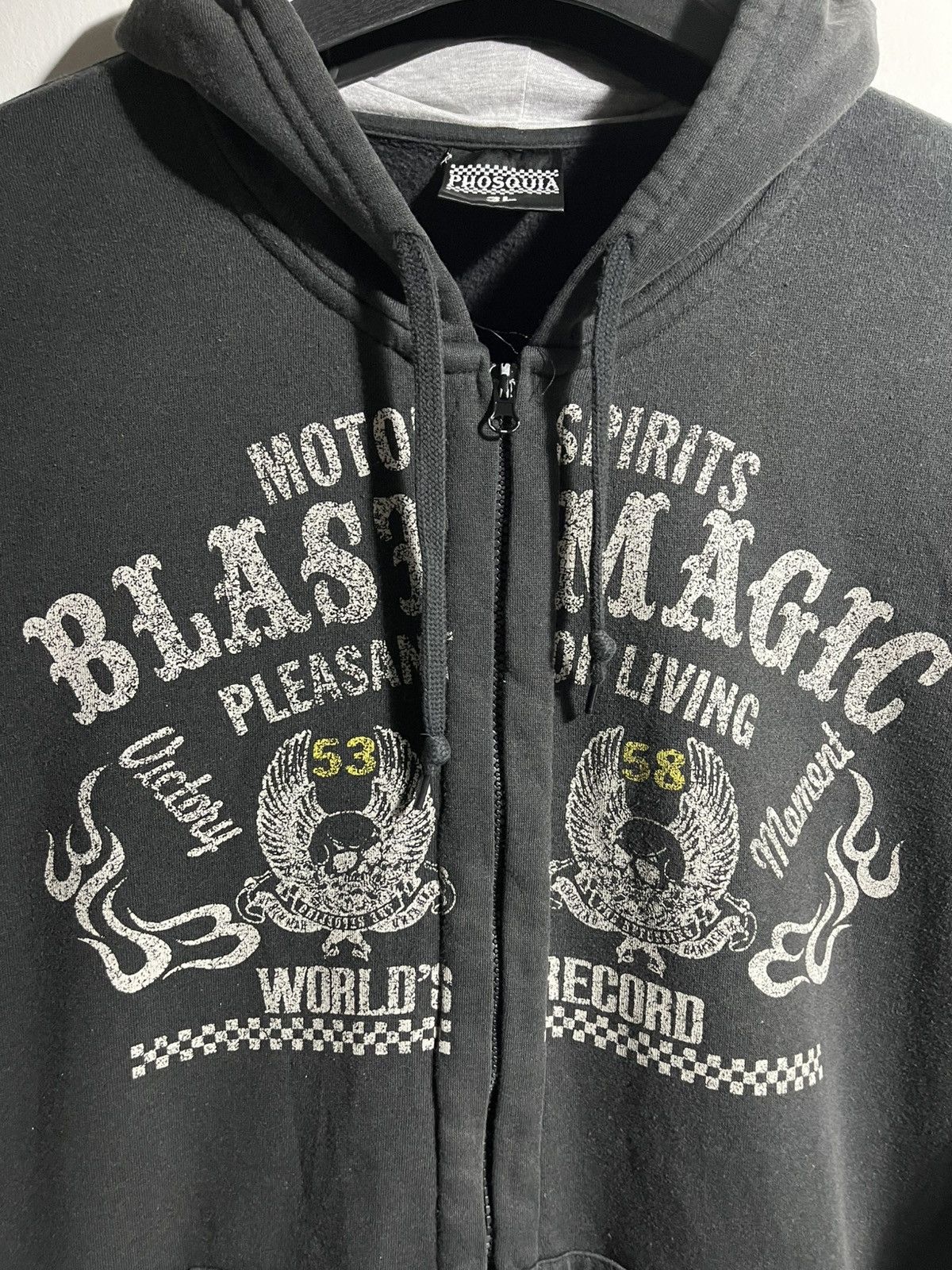 Indian Motorcycle Phosquia Y2K Motor Skull Hoodie Size US L / EU 52-54 / 3 - 6 Thumbnail
