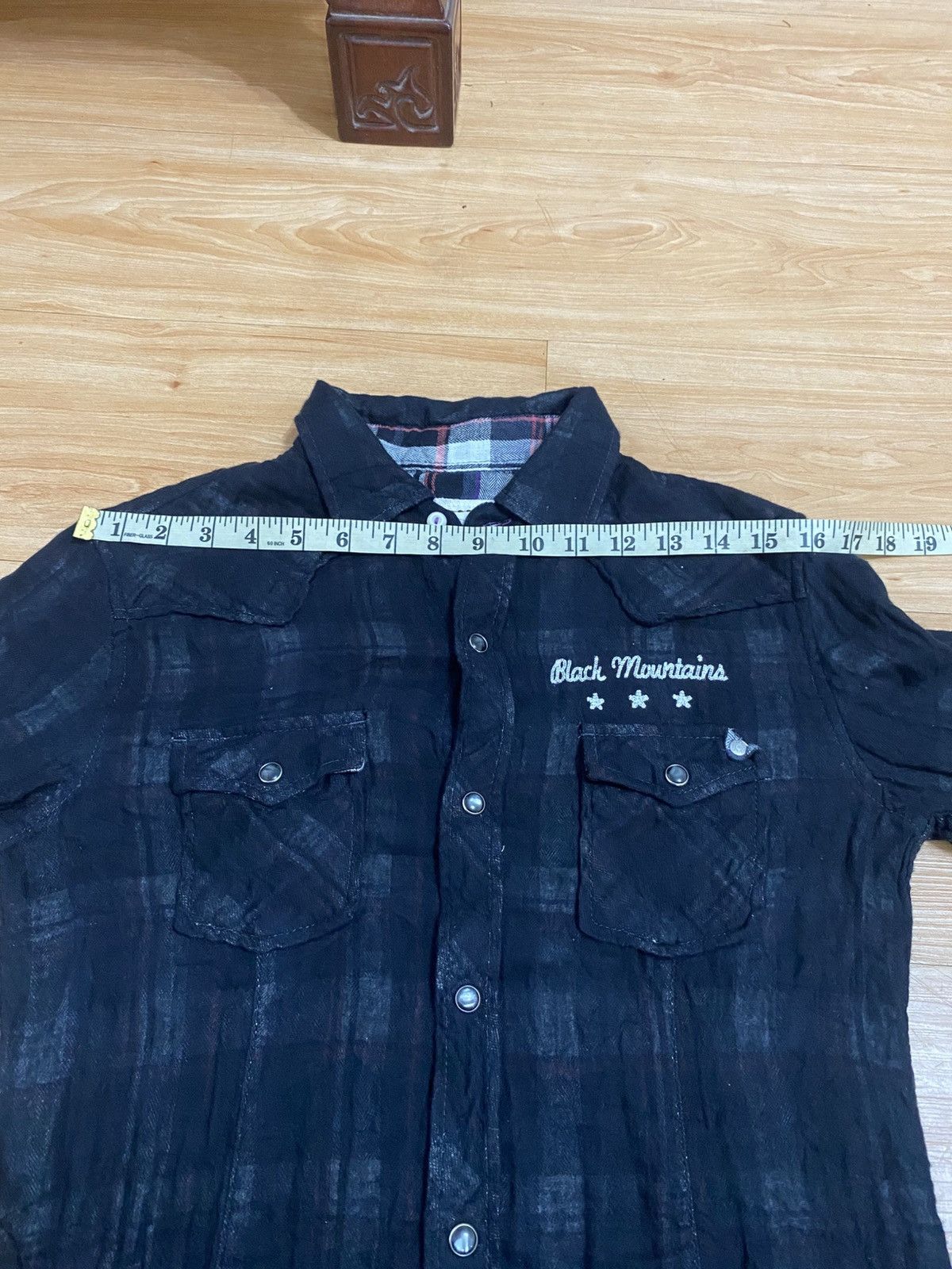 Japanese Brand Vintage Black Mountains Western Shirt – Snap Buttons Size L / US 10 / IT 46 - 15 Thumbnail