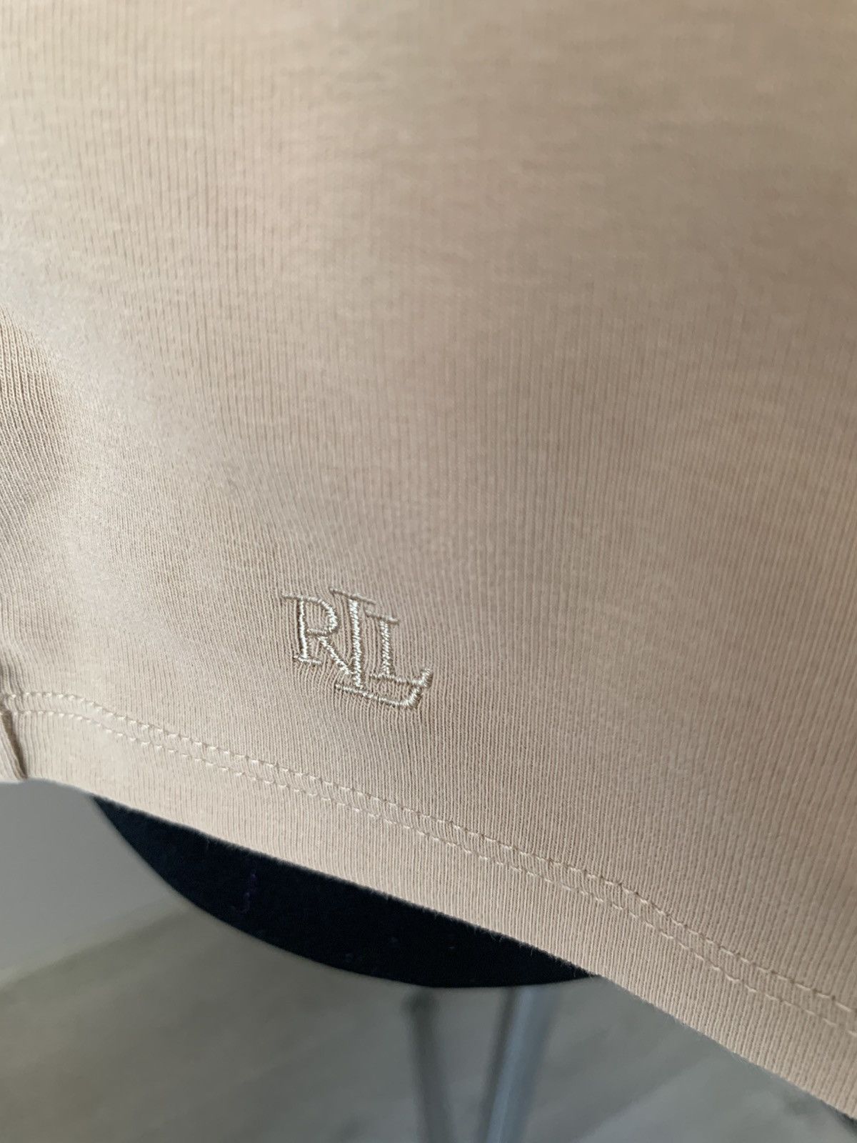 Ralph Lauren Ralph Lauren Basic Beige T-shirt Top, Cotton, size XL Size XL / US 12-14 / IT 48-50 - 7 Thumbnail